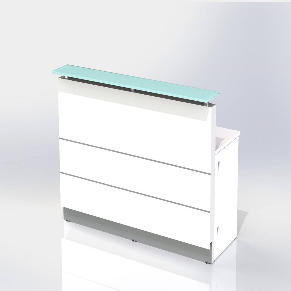 Polaris Reception Counter Gloss White