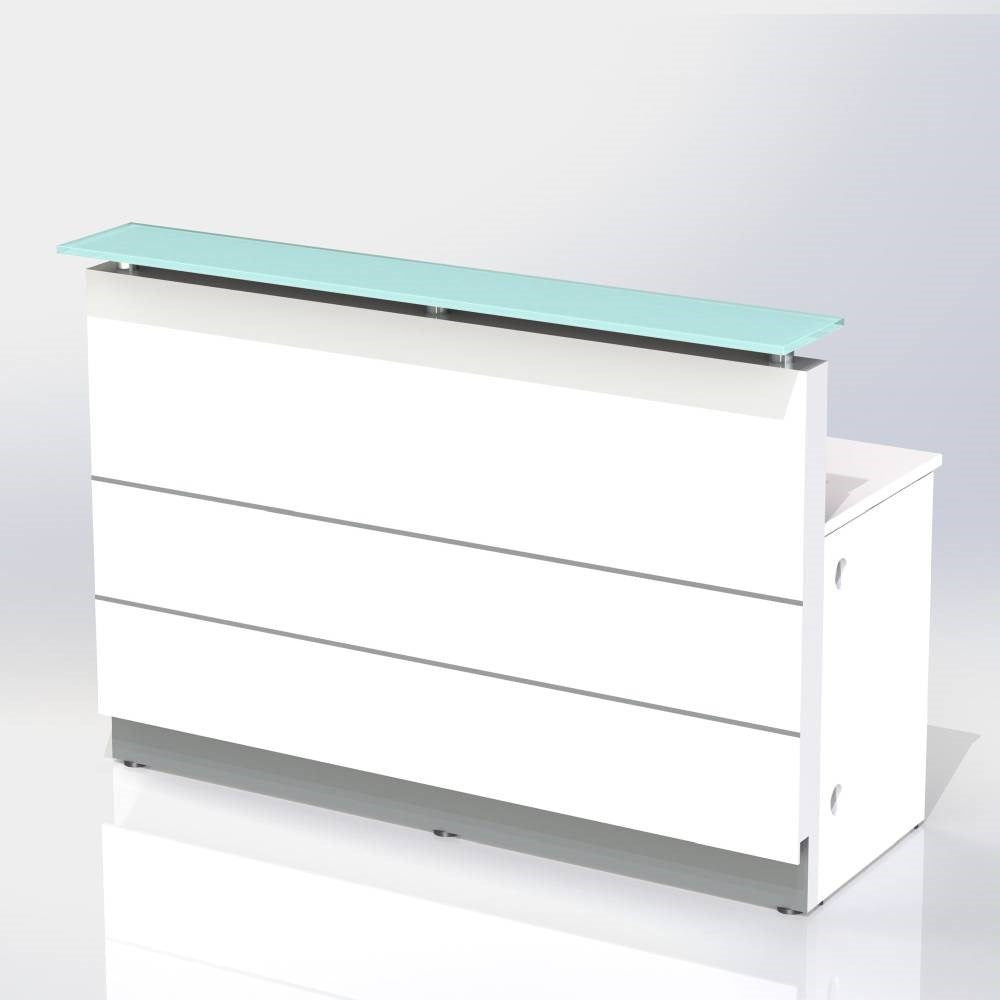 Polaris Reception Counter Gloss White