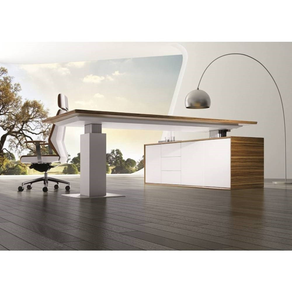 Evolution Adjustable Executive Desk 2280W x 2100D x 7401200mmH