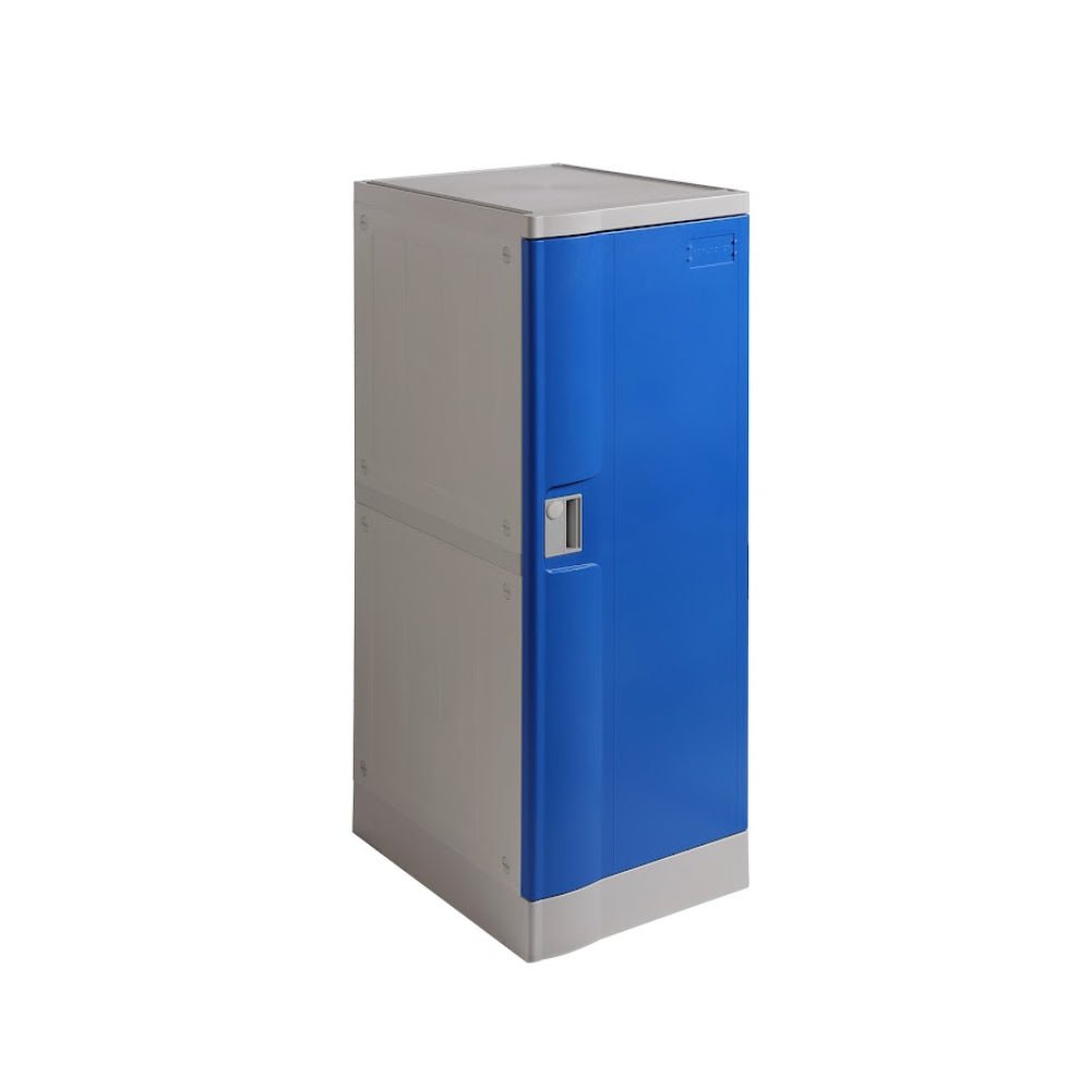 ABS Plastic Locker 1 Door Blue 380x500x1010mm - Office Furniture Designs