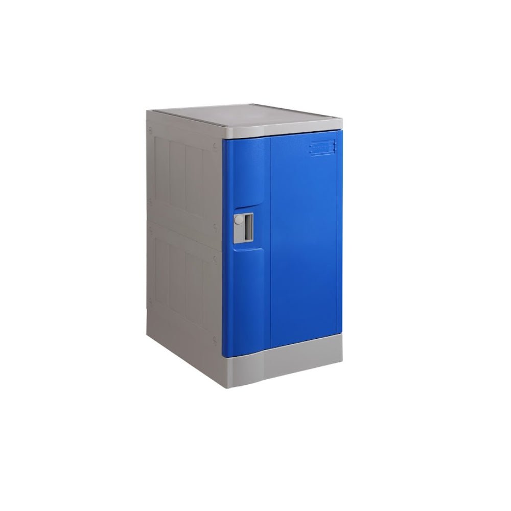 ABS Plastic Locker 1 Door Blue 380x500x700mm - Office Furniture Designs