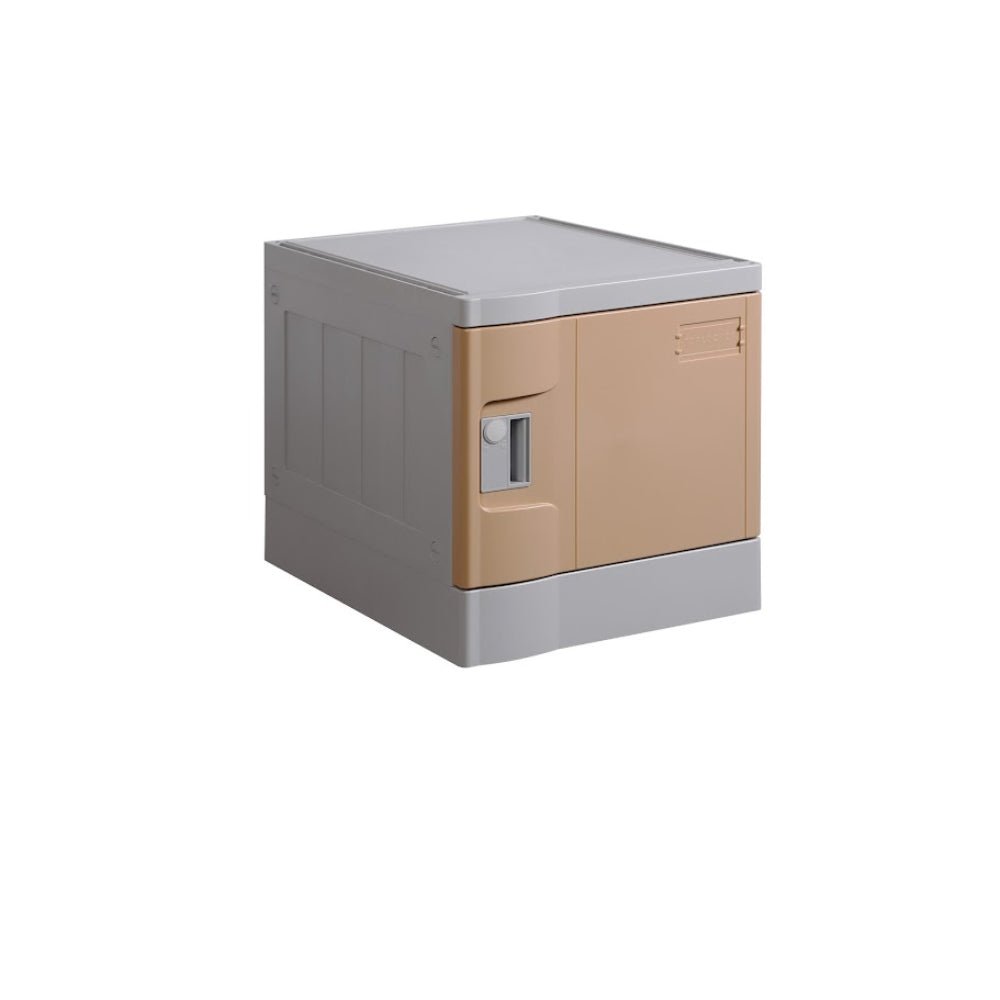 ABS Plastic Locker 1 Door Brown 380x500x390mm - Office Furniture Designs