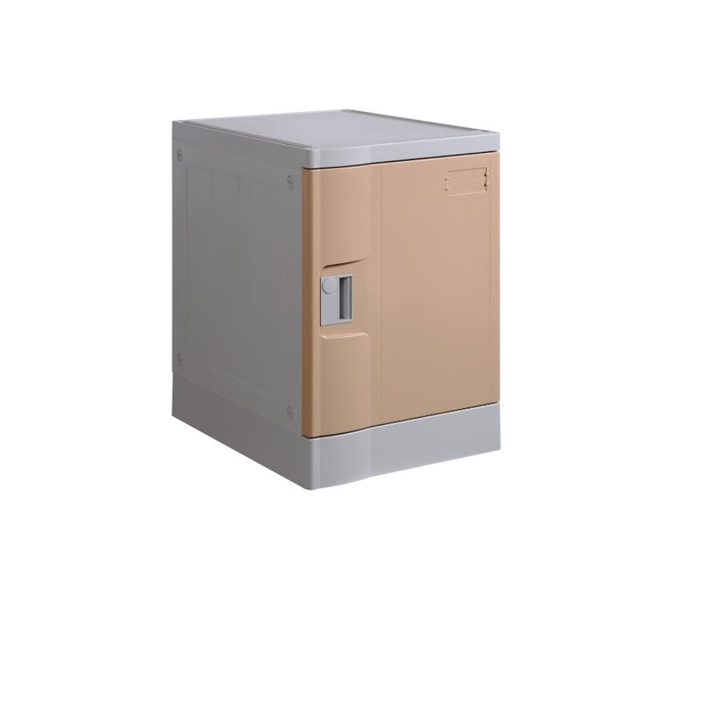 ABS Plastic Locker 1 Door Brown 380x500x545mm - Office Furniture Designs