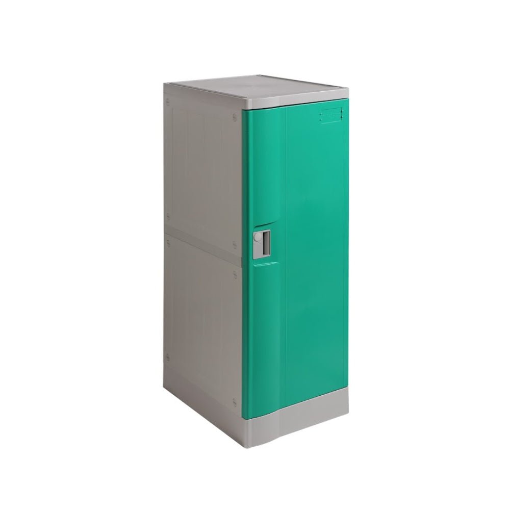 ABS Plastic Locker 1 Door Green 380x500x1010mm - Office Furniture Designs