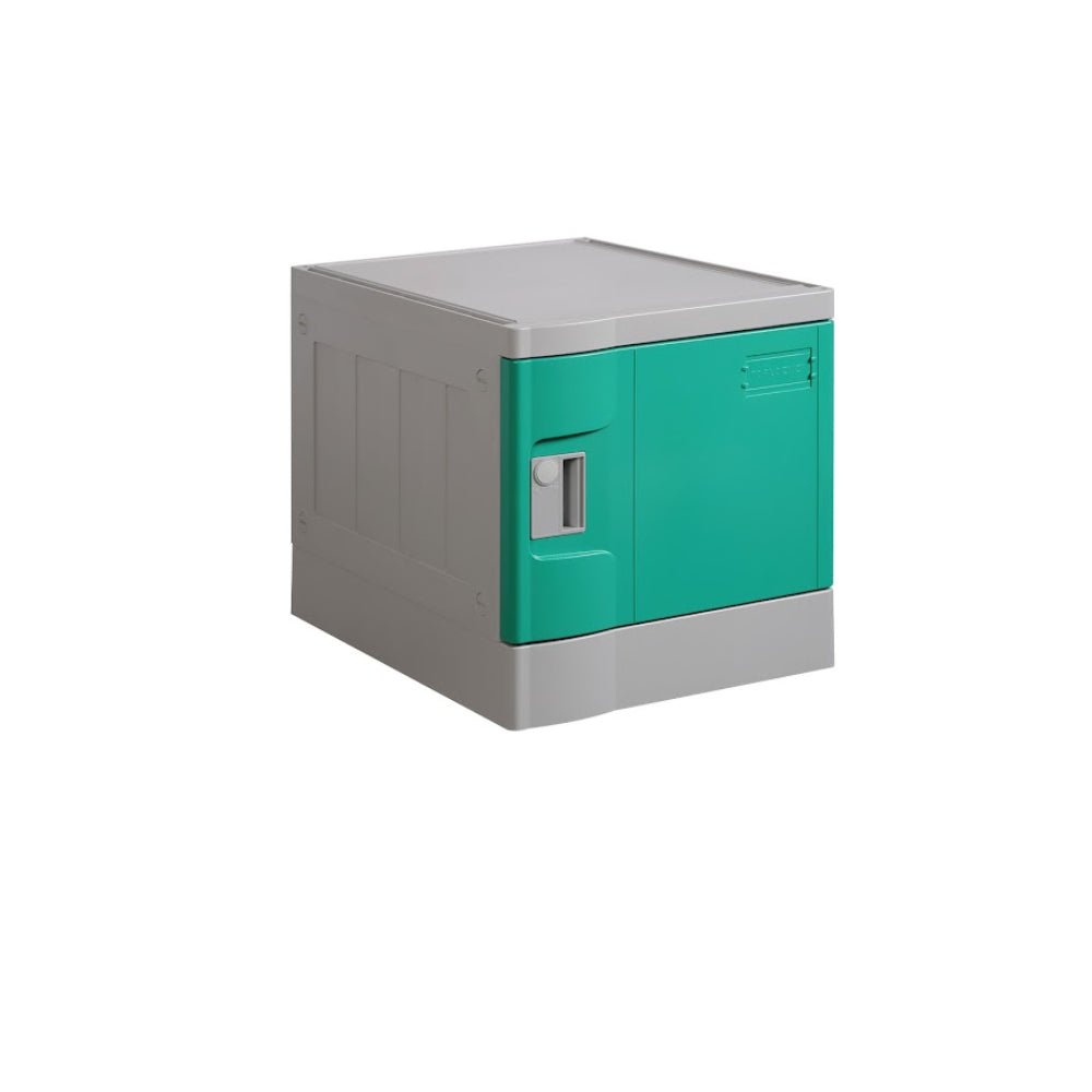 ABS Plastic Locker 1 Door Green 380x500x390mm - Office Furniture Designs