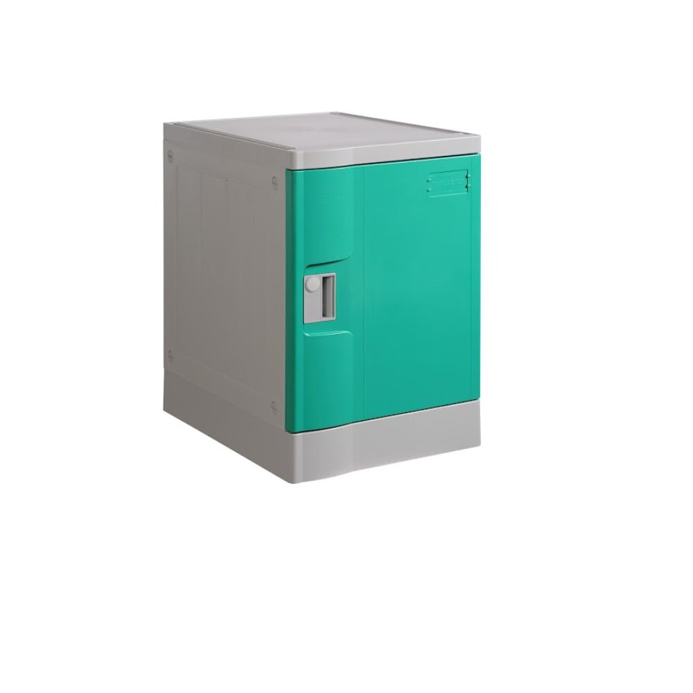 ABS Plastic Locker 1 Door Green 380x500x545mm - Office Furniture Designs