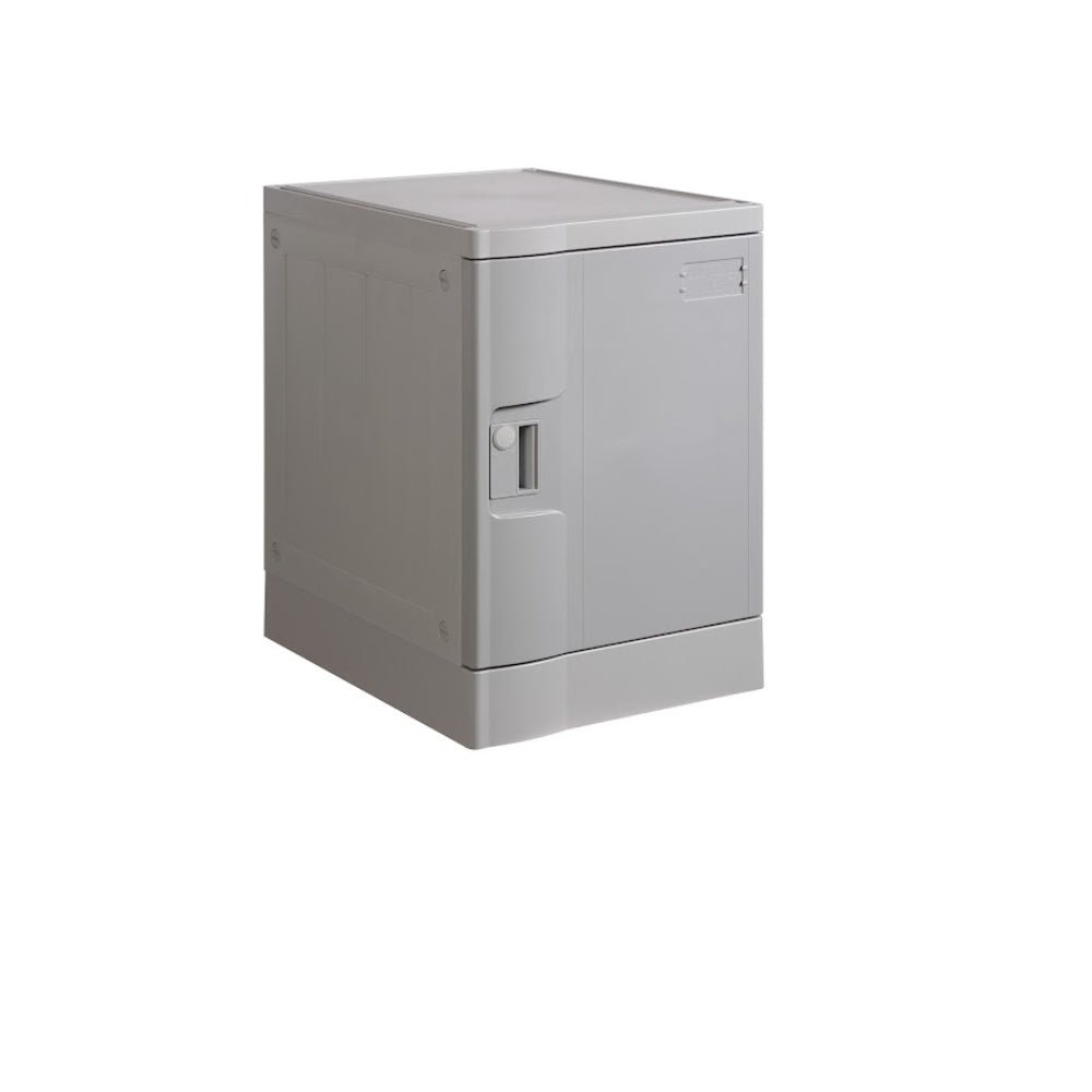 ABS Plastic Locker 1 Door Grey 380x500x545mm - Office Furniture Designs