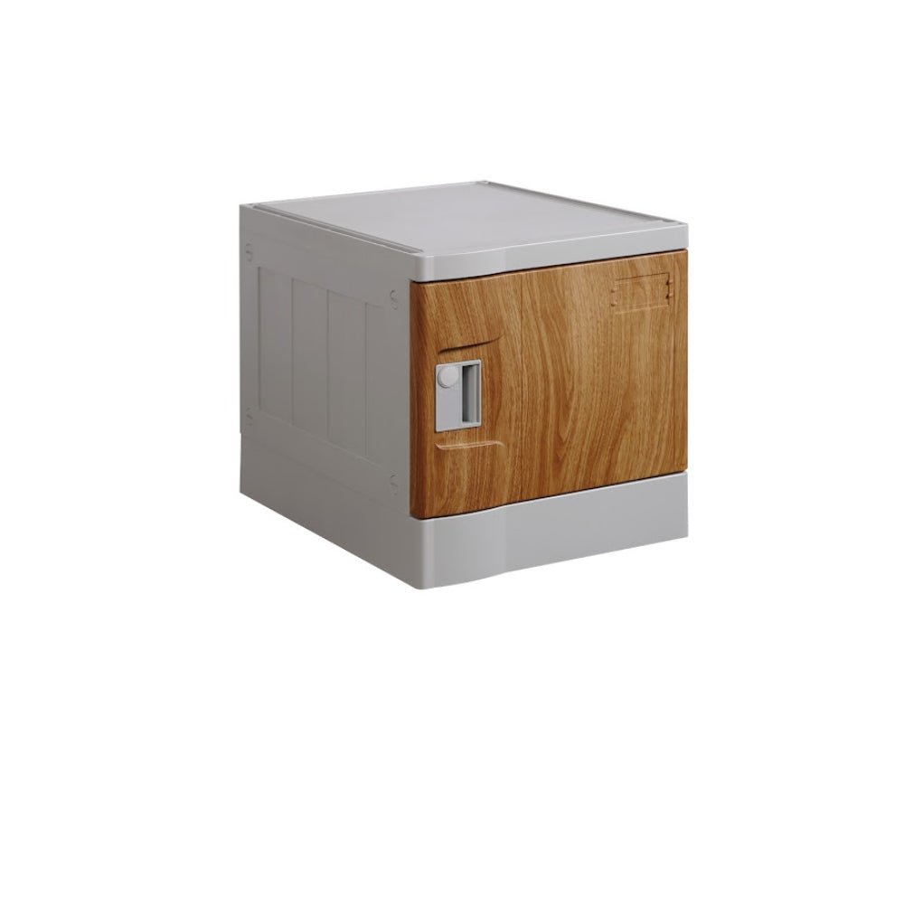 ABS Plastic Locker 1 Door Oak 380x500x390mm - Office Furniture Designs