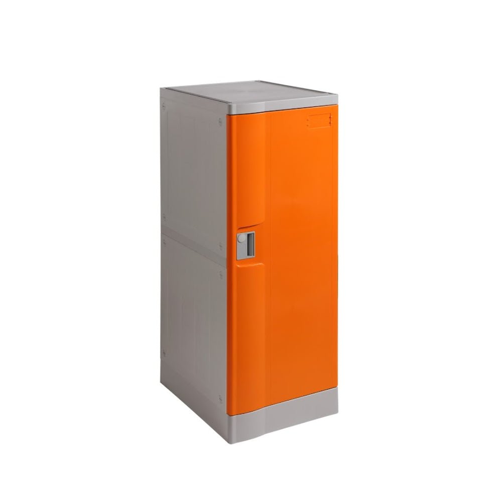 ABS Plastic Locker 1 Door Orange 380x500x1010mm - Office Furniture Designs
