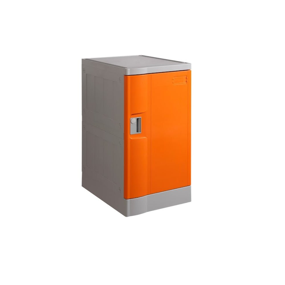 ABS Plastic Locker 1 Door Orange 380x500x700mm - Office Furniture Designs