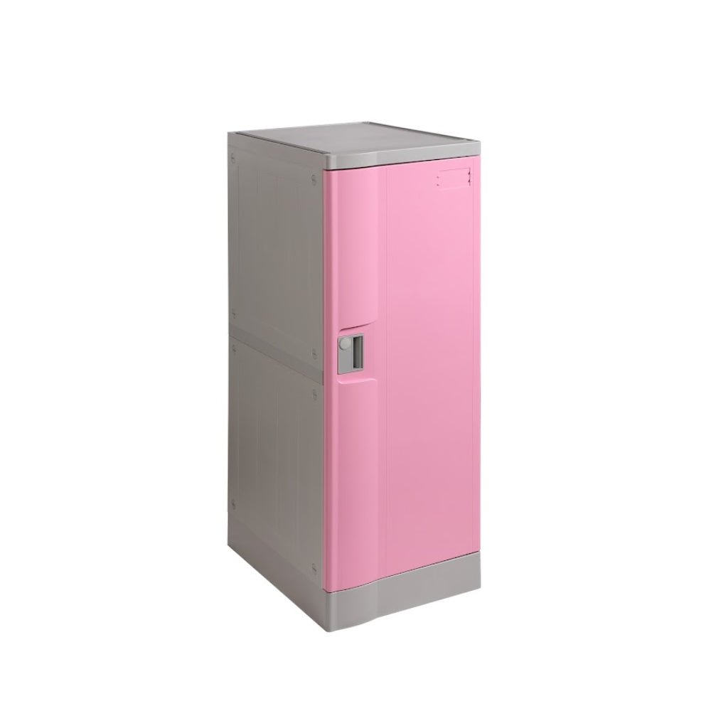 ABS Plastic Locker 1 Door Pink 380x500x1010mm | Office Furniture Designs