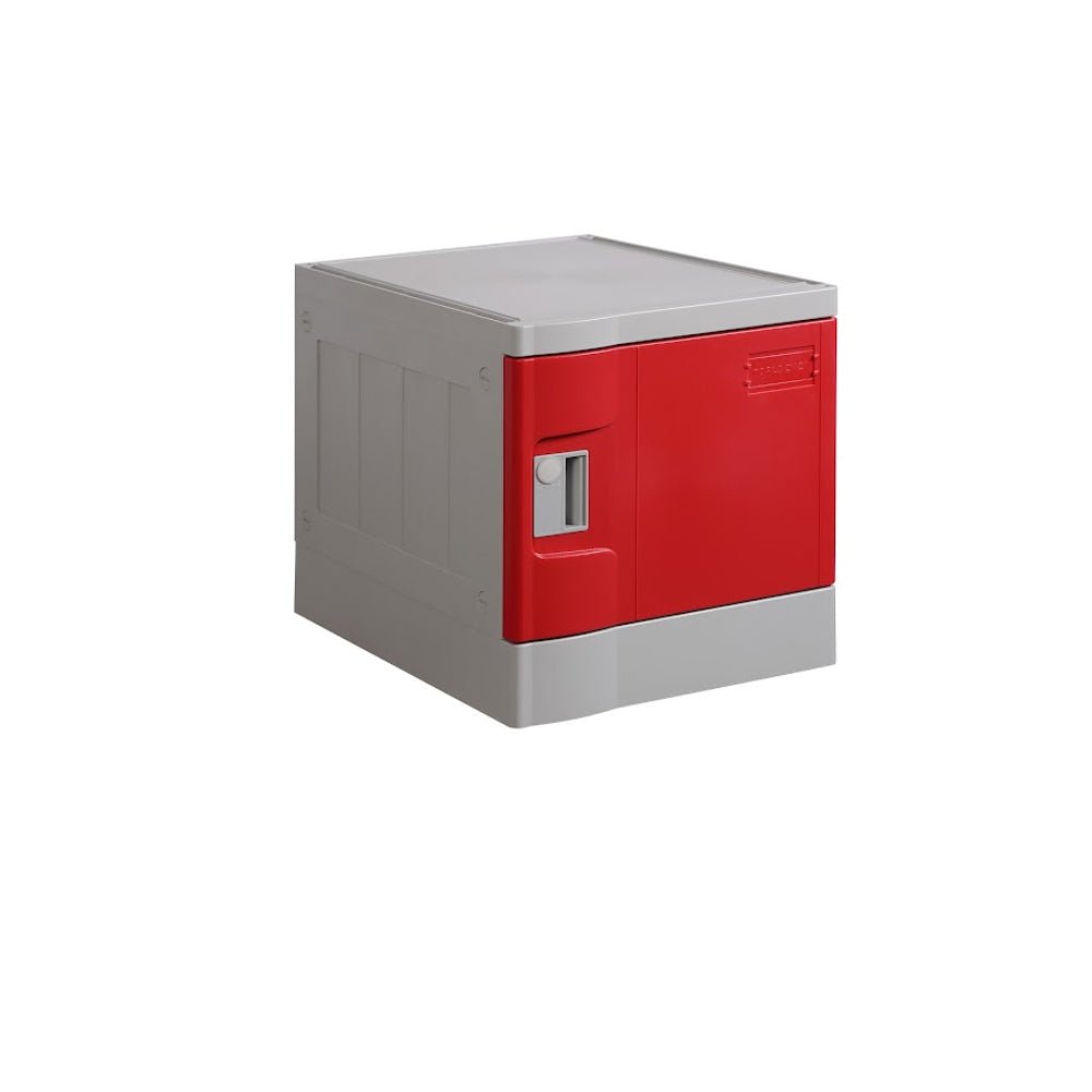 ABS Plastic Locker 1 Door Red 380x500x390mm - Office Furniture Designs