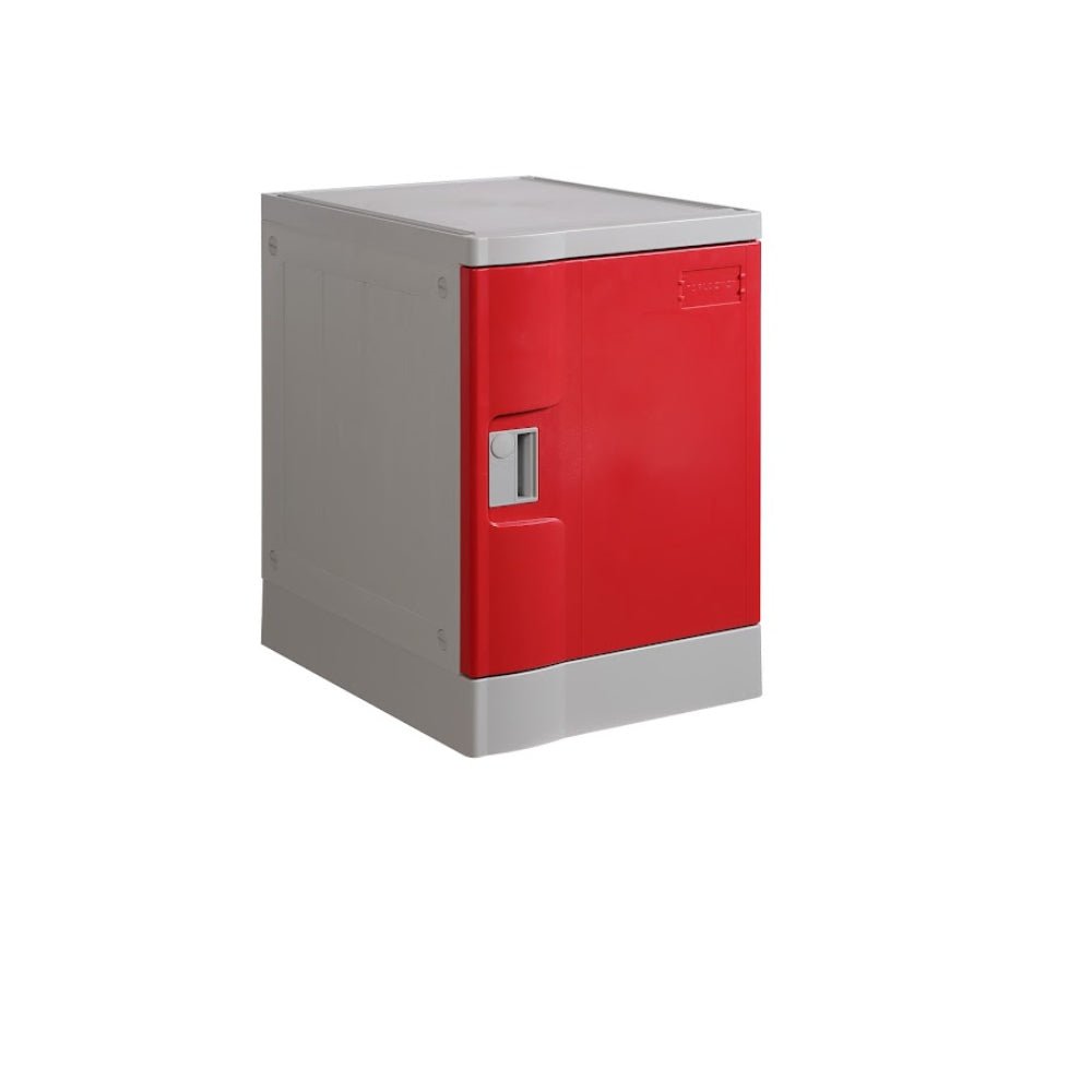ABS Plastic Locker 1 Door Red 380x500x545mm - Office Furniture Designs