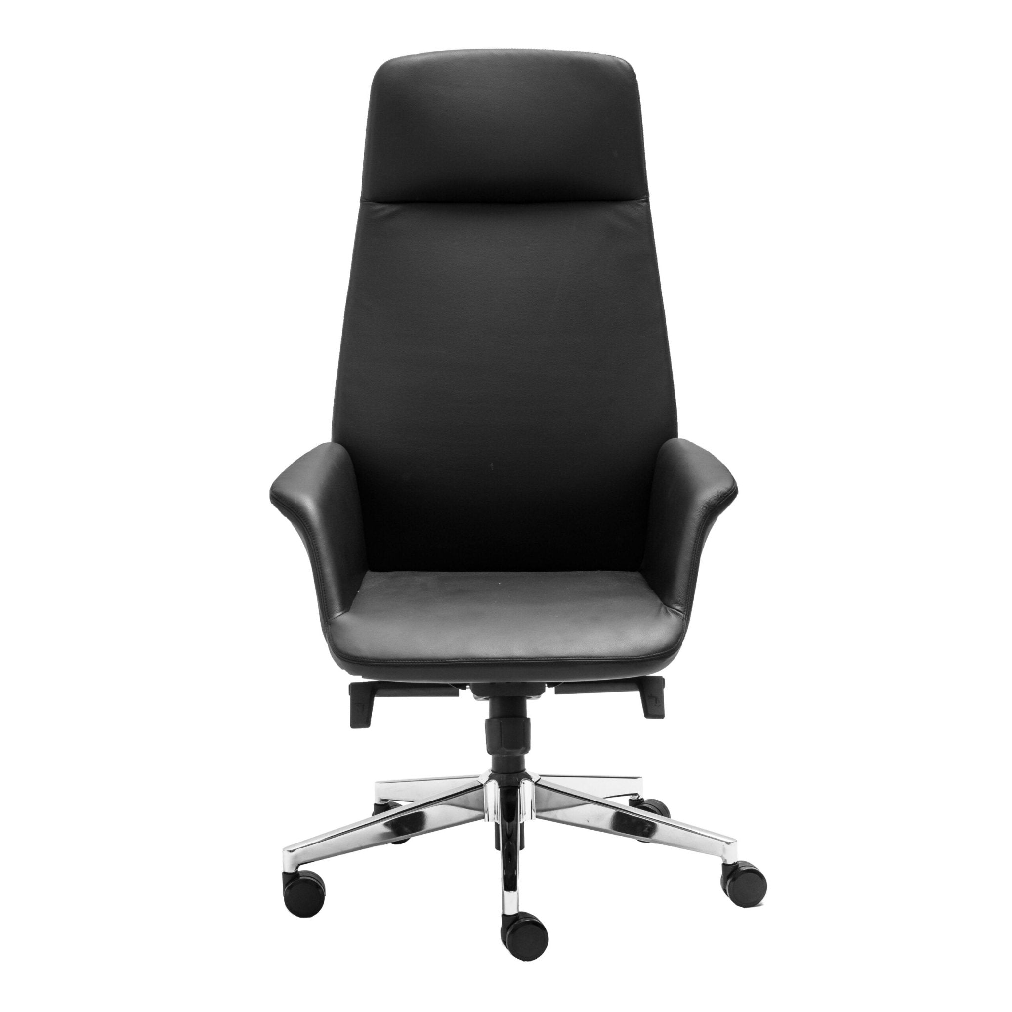 Accord Executive Chair Black Leather High Back Black | Office Furniture Designs