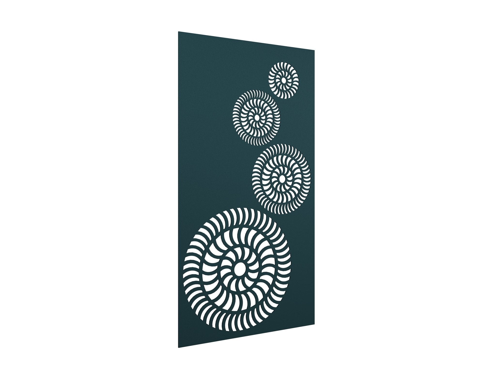 AcoustiQ Hanging Panels - Swirls Peacock Green | Office Furniture Designs