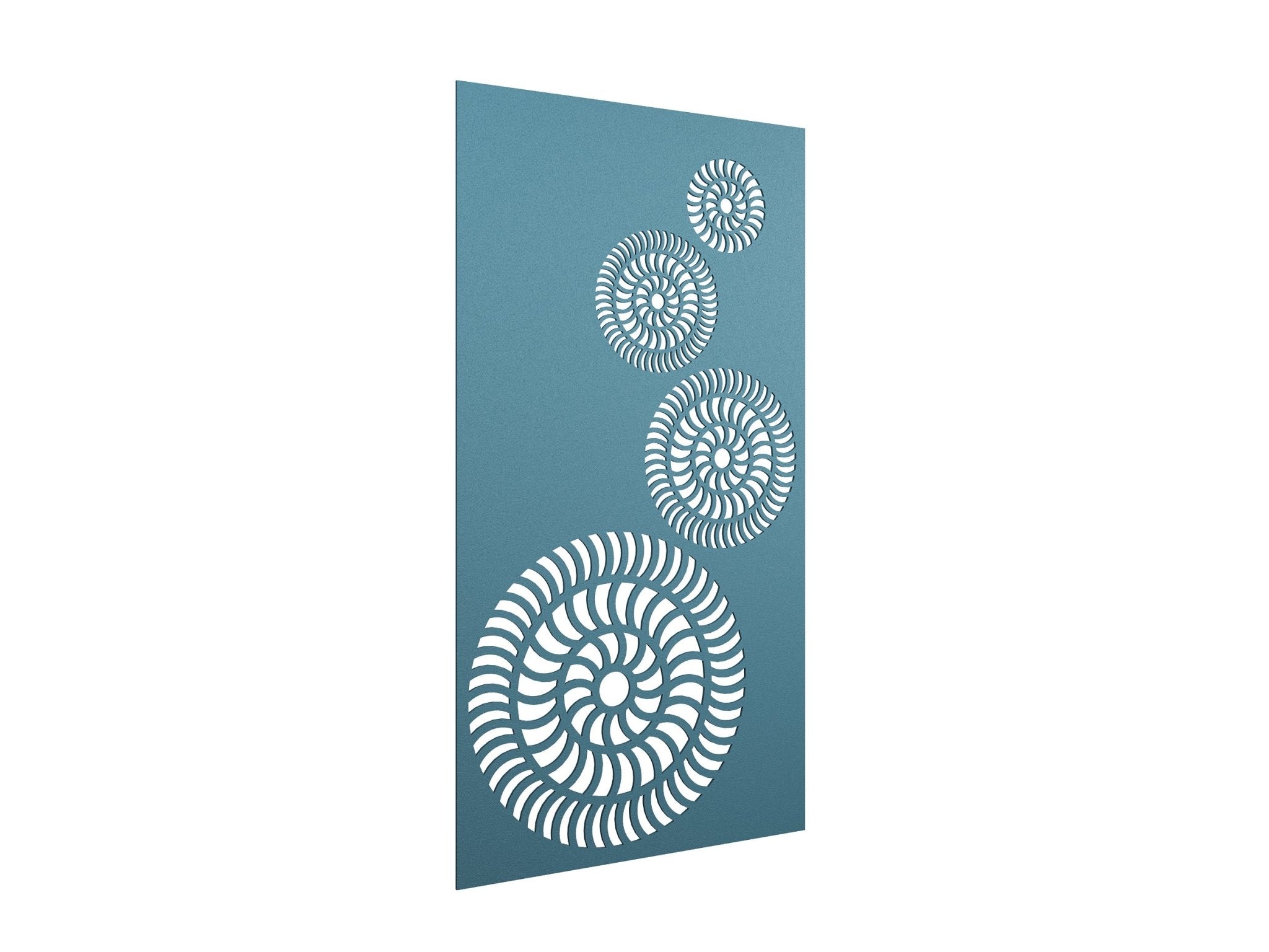 AcoustiQ Hanging Panels - Swirls Sky Blue | Office Furniture Designs