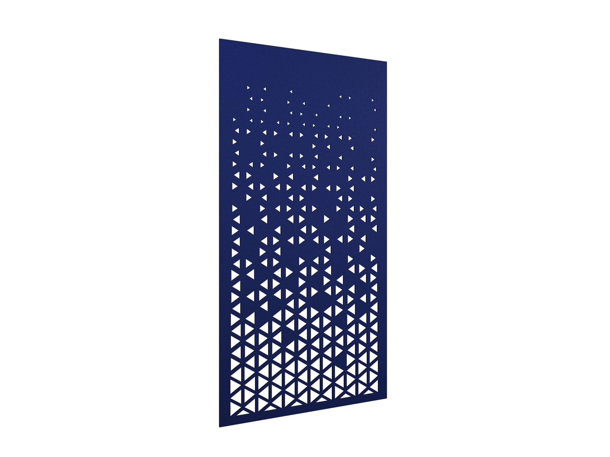 AcoustiQ Hanging Panels - Triangles Blue | Office Furniture Designs