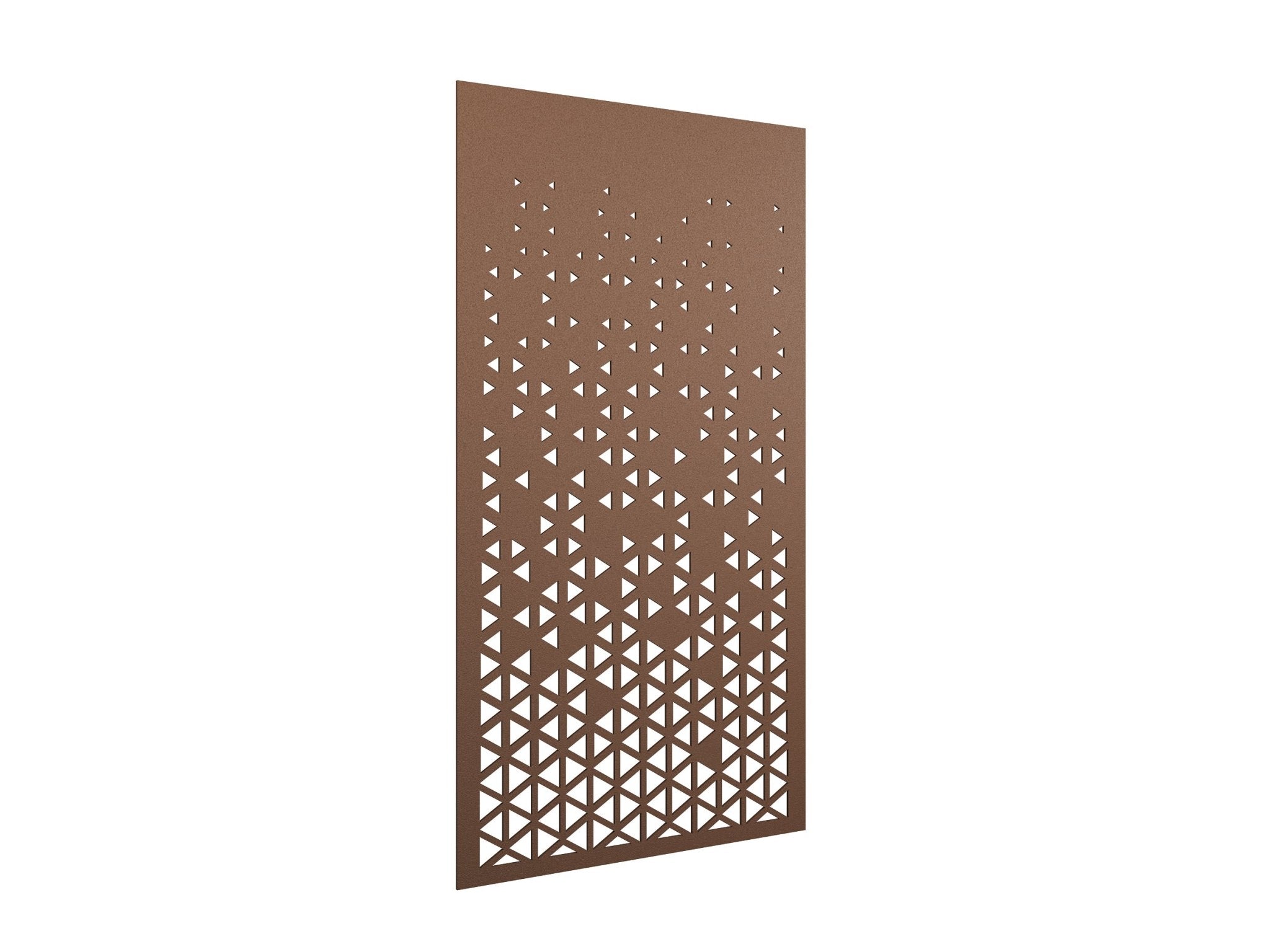 AcoustiQ Hanging Panels - Triangles Brown | Office Furniture Designs