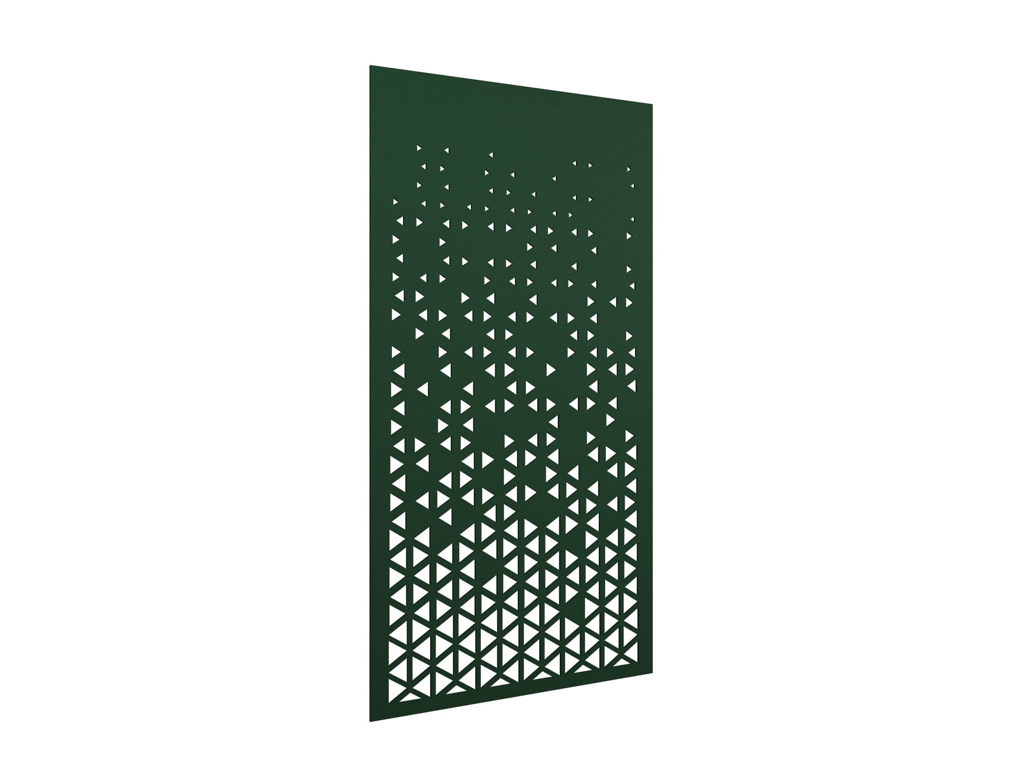 AcoustiQ Hanging Panels - Triangles Dark Green | Office Furniture Designs