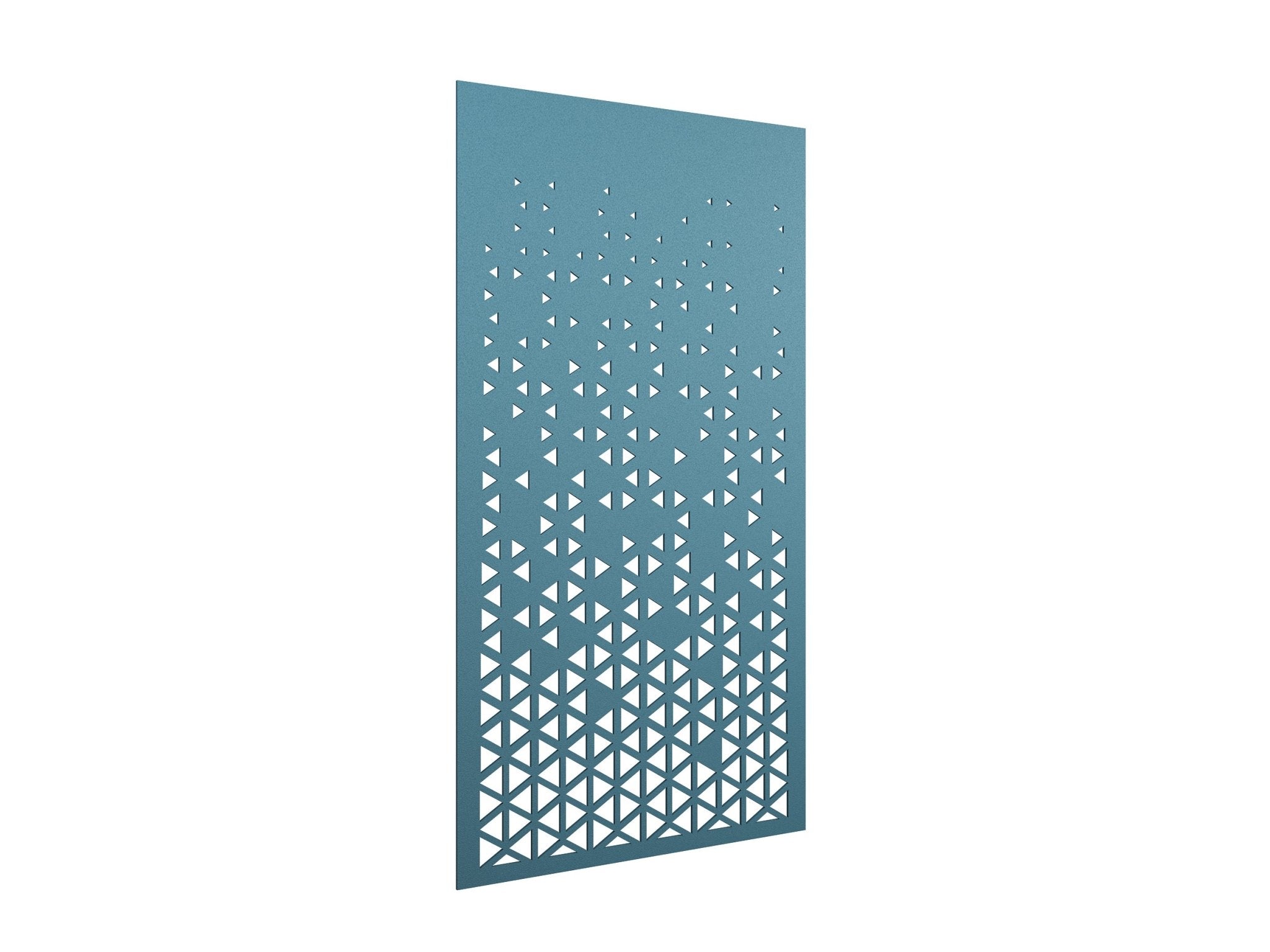 AcoustiQ Hanging Panels - Triangles Sky Blue | Office Furniture Designs