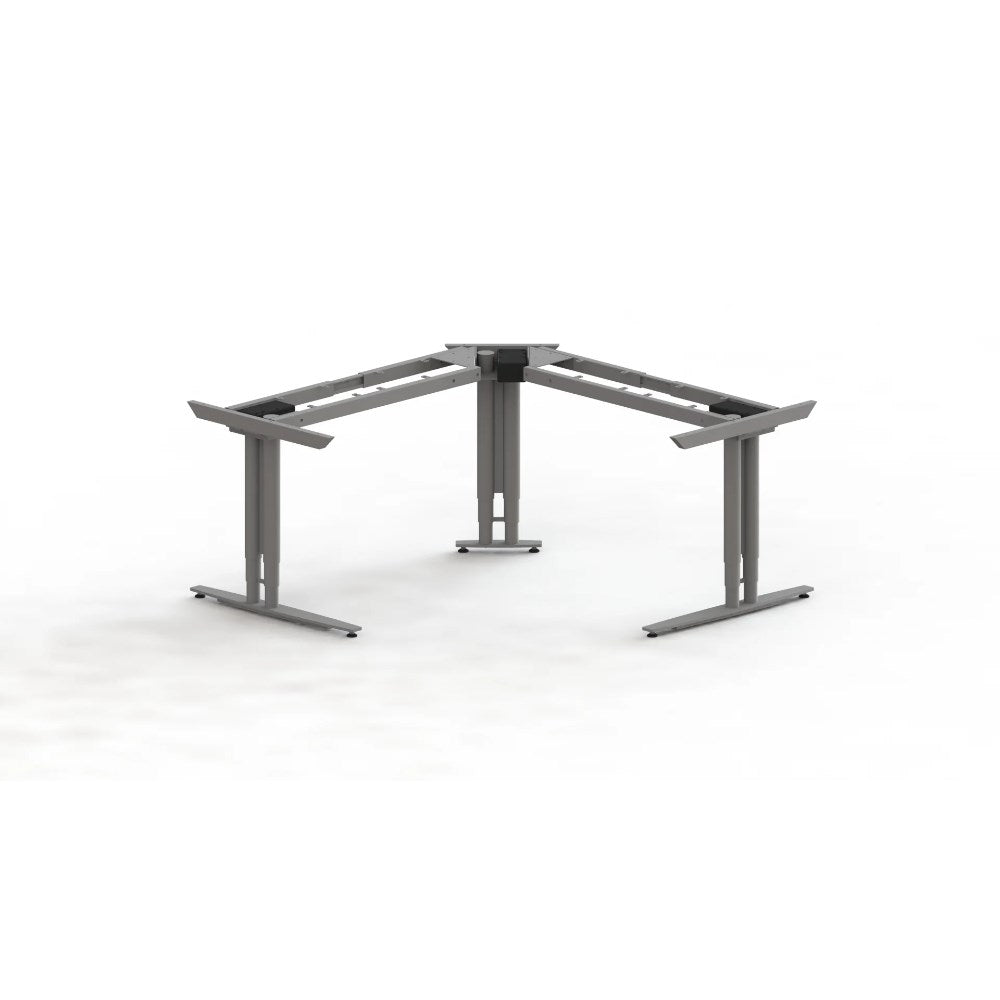 Arise Act2 Electric Corner Workstation Frame Only 1470 x 2700 x 600 / 650 - 1300mmH Silver 1470W x 2700D x 600 / 650 - 1300H Silver | Office Furniture Designs