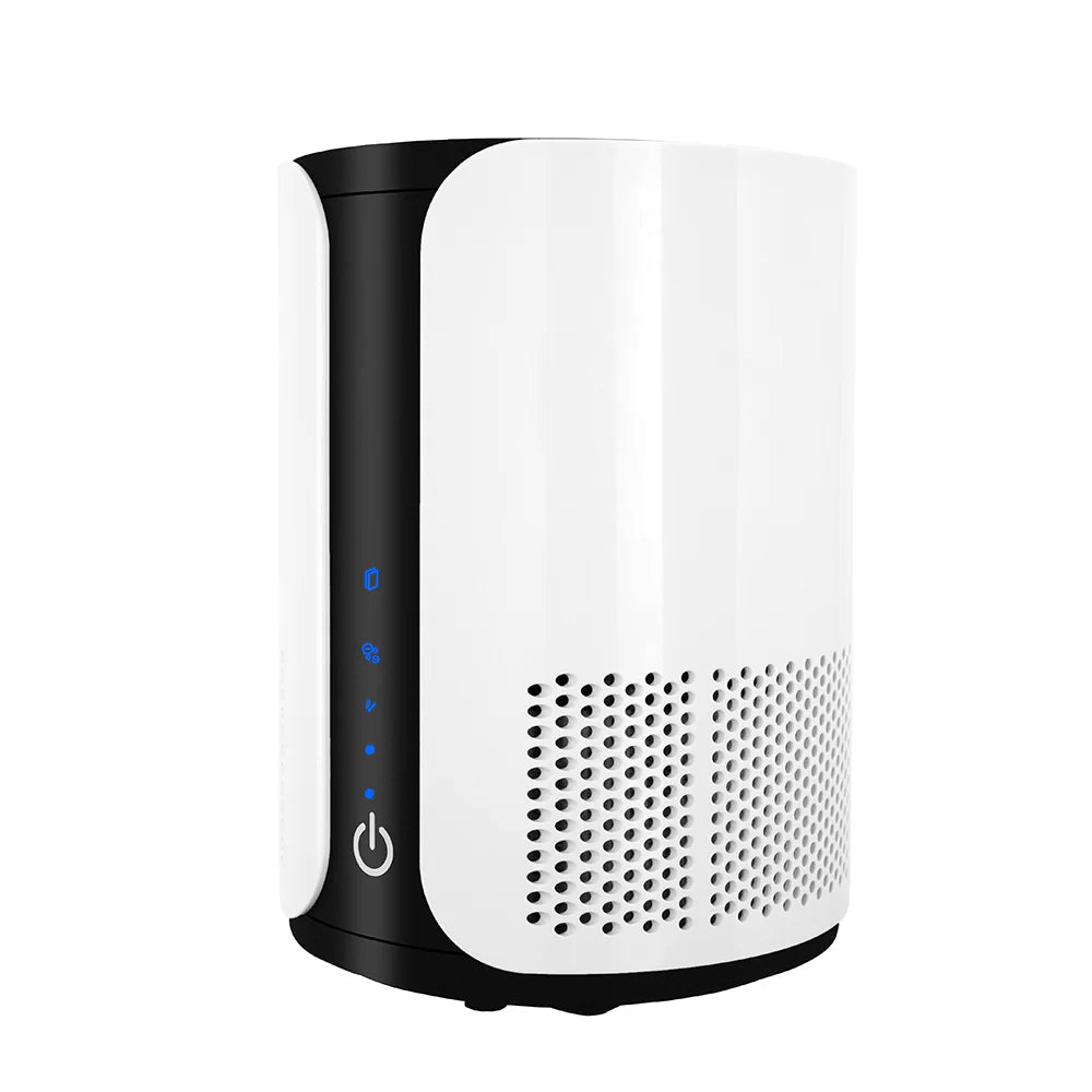 BreatheEasy Desk Top Personal Air Purifier White White | Office Furniture Designs