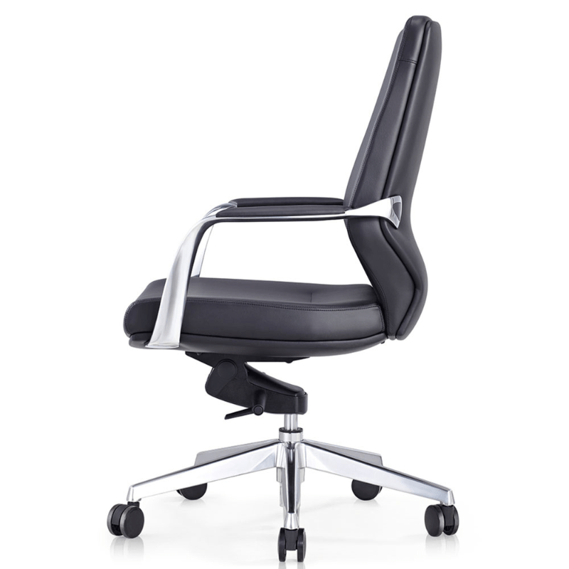 Brighton Executive Chair Medium Back Black | Office Furniture Designs