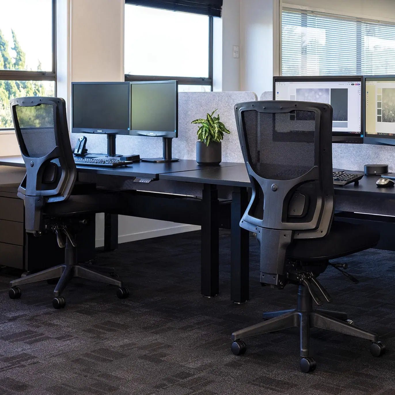 Buro Metro II 24/7 High Back Nylon Base With Arms | Office Furniture Designs