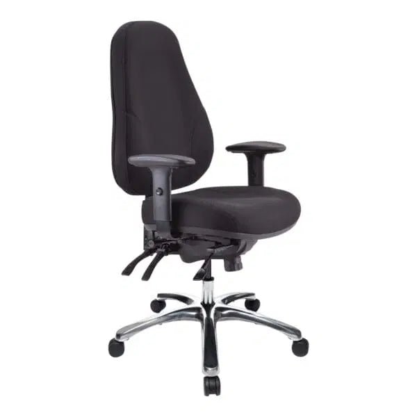 Buro Persona 24/7 High Back Chair with Arms – Black Fabric | Office Furniture Designs