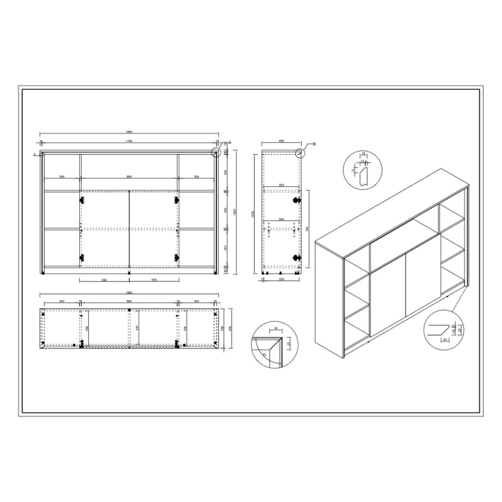 Casa Executive Shelving & Storage Unit | Office Furniture Designs