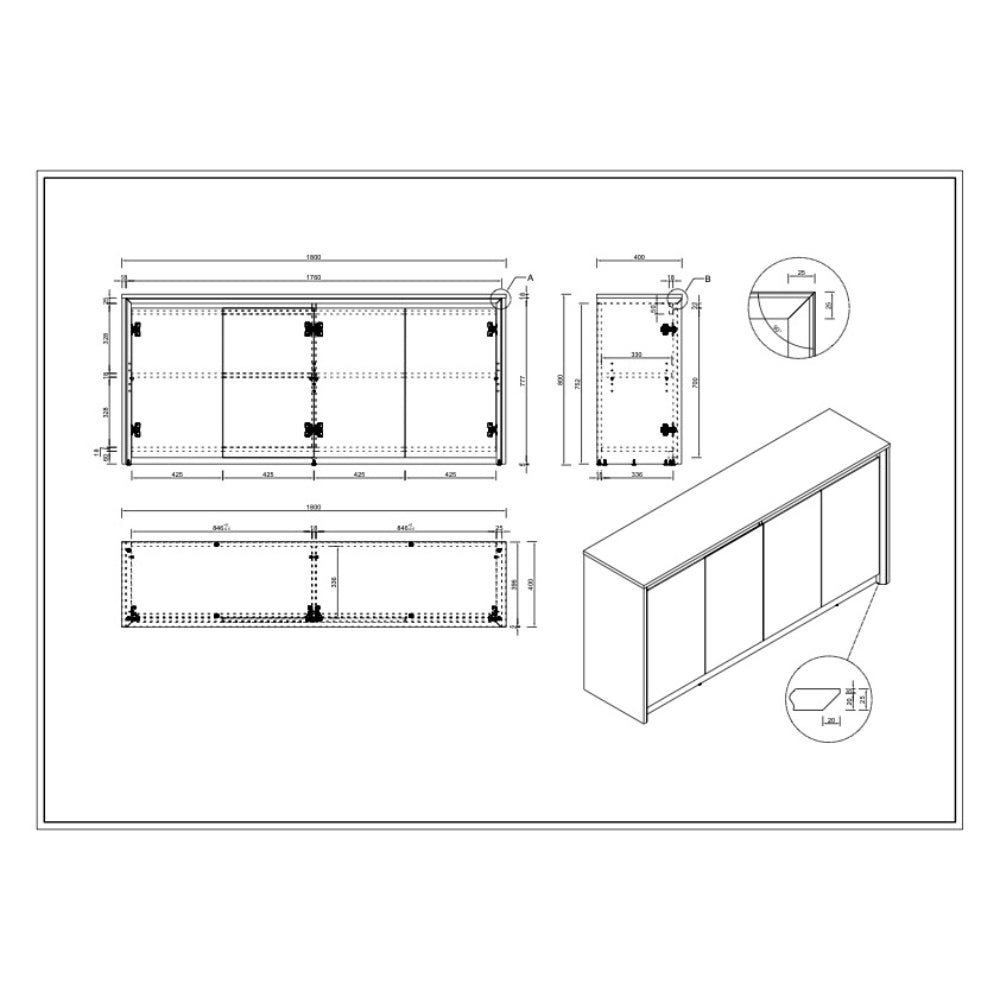 Casa Executive Swing Door Cupboard | Office Furniture Designs