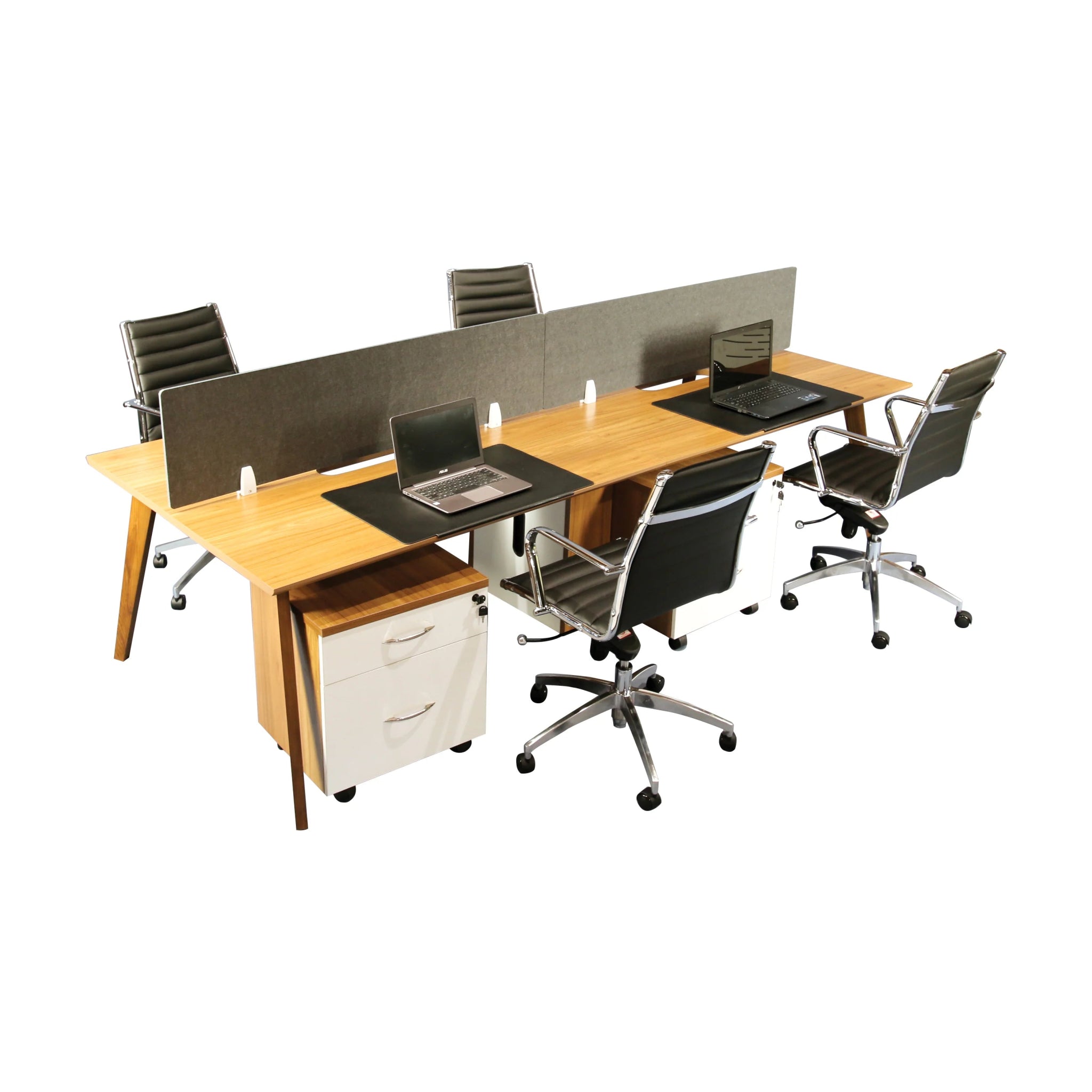 Clean Screen Desktop Dividers 1700W x 9D x 350mmH 1700W x 9D x 350H Charcoal | Office Furniture Designs