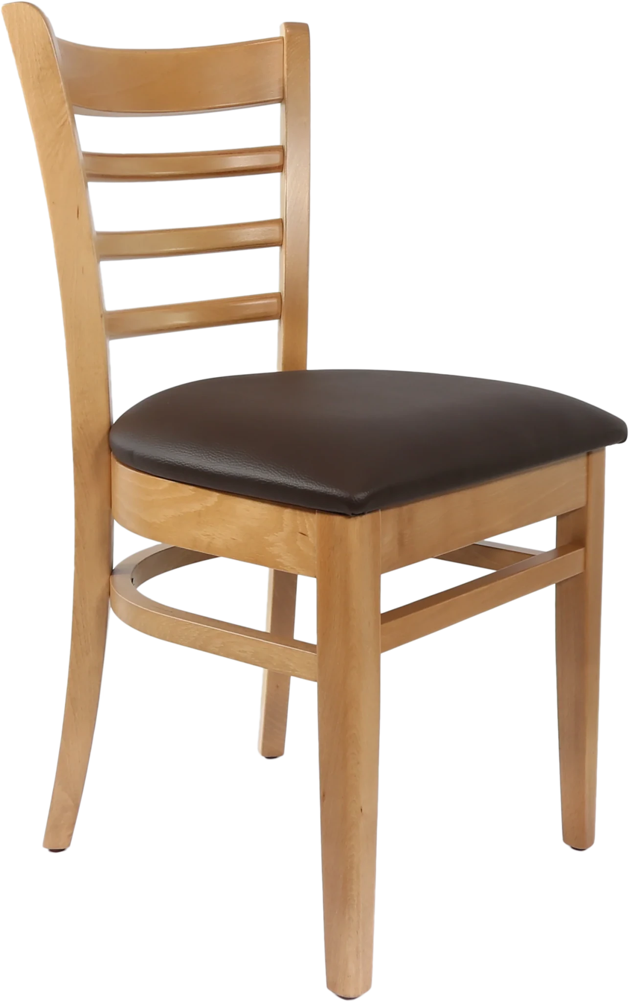 Durafurn Florence Chair Chocolate Vinyl Natural | Office Furniture Designs