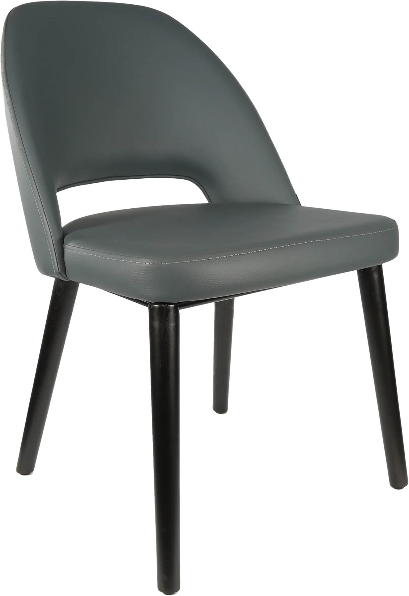 Durafurn Semifreddo Chair Black Anthracite Vinyl | Office Furniture Designs