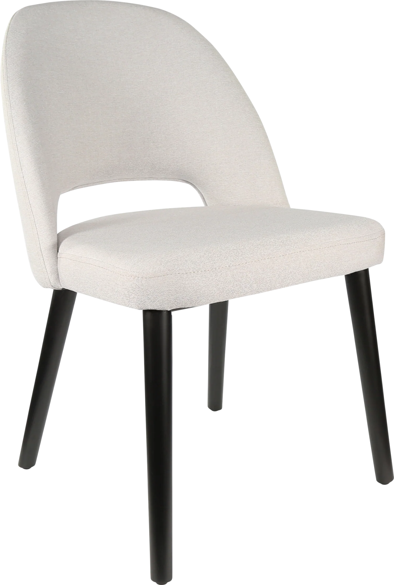 Durafurn Semifreddo Chair Black Light Grey Fabric | Office Furniture Designs