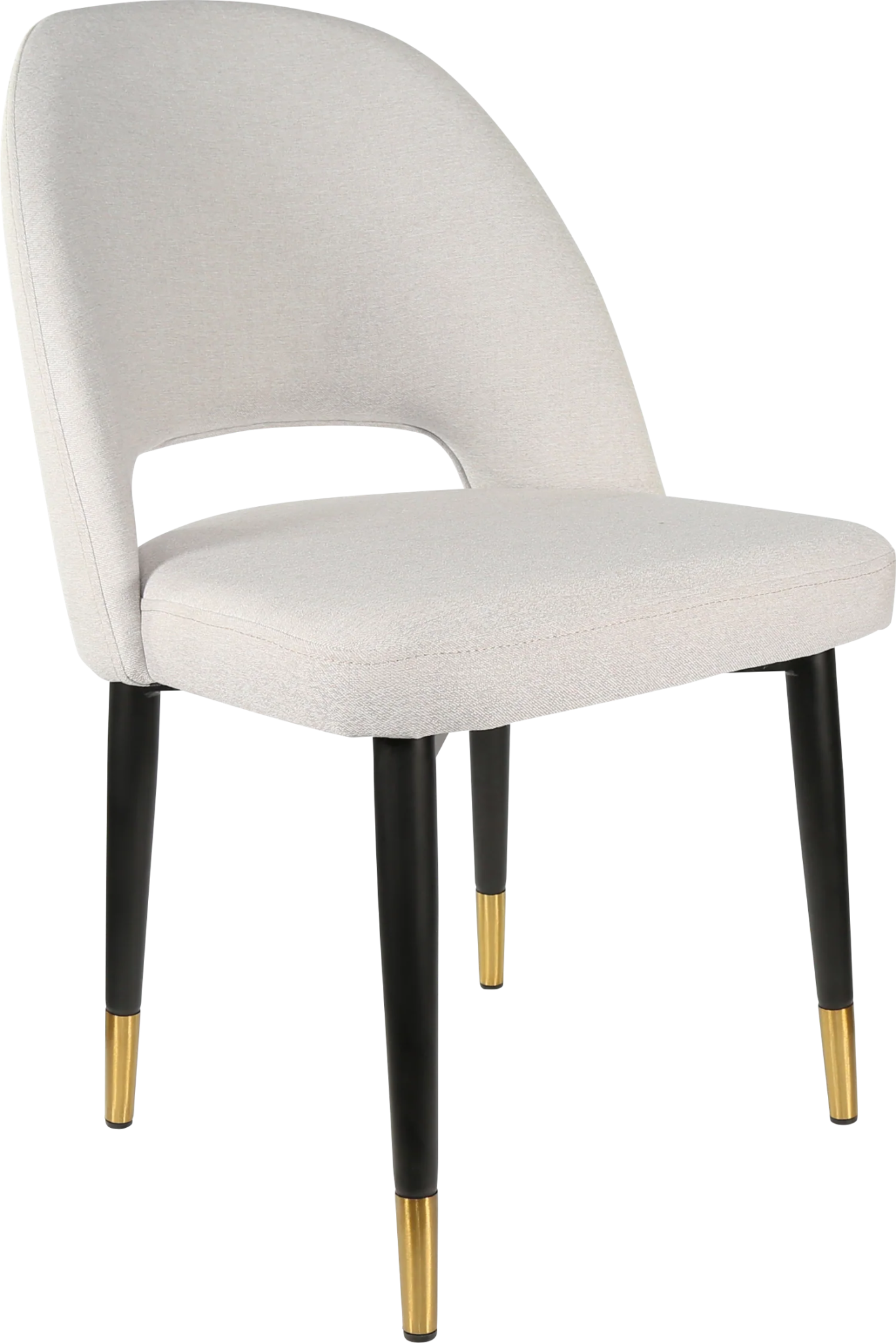 Durafurn Semifreddo Chair - Black Metal 450h Legs Light Grey Fabric | Office Furniture Designs