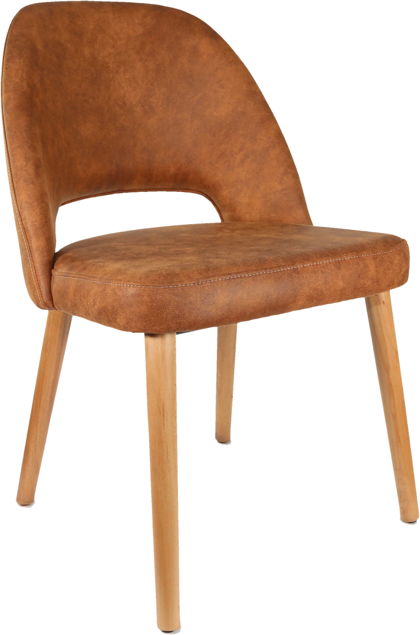 Durafurn Semifreddo Chair Oak Tan Fabric | Office Furniture Designs