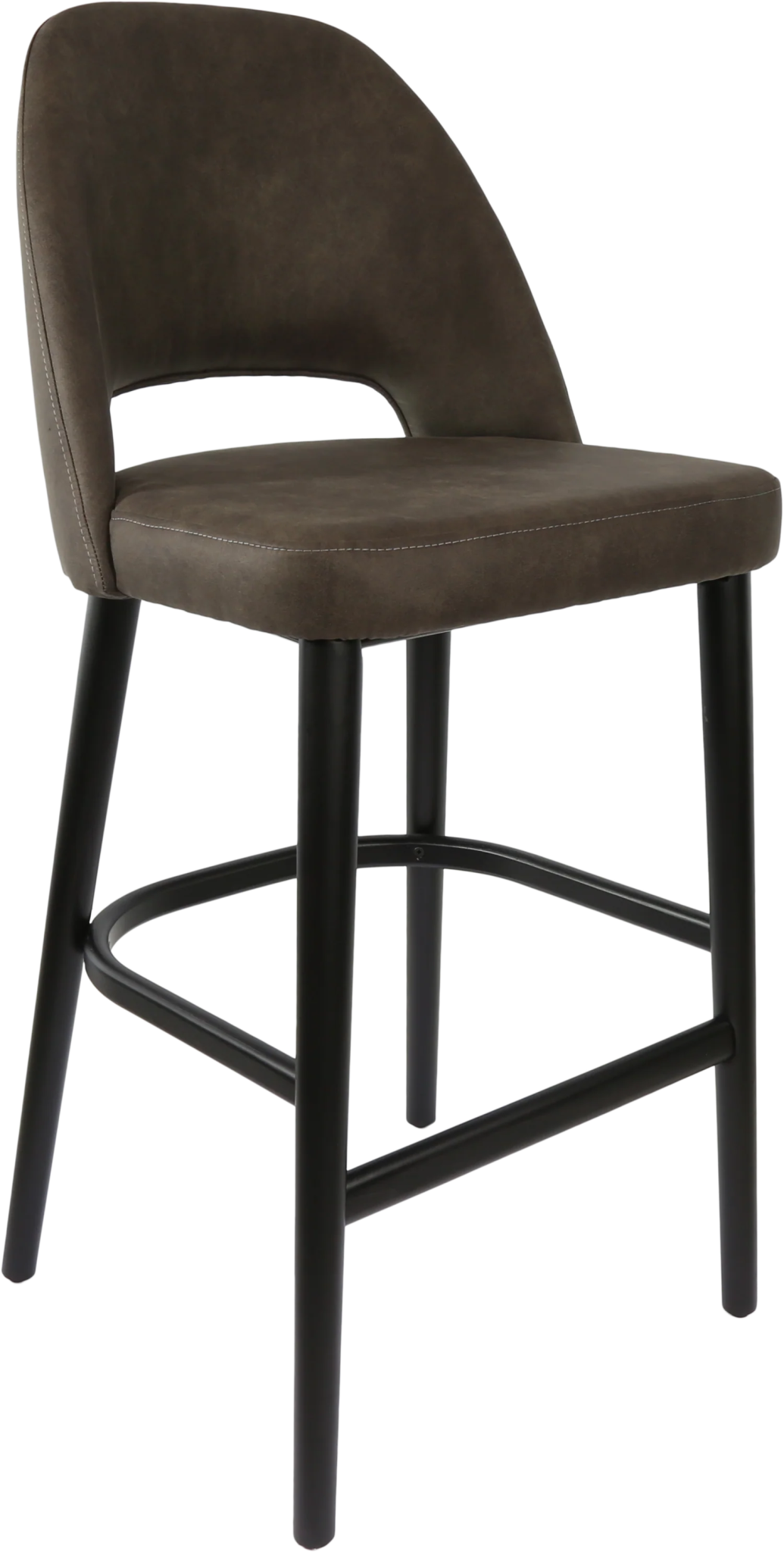 Durafurn Semifreddo Stool Black Charcoal Fabric | Office Furniture Designs