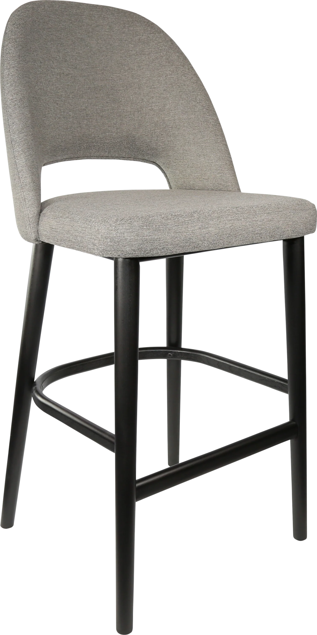 Durafurn Semifreddo Stool Black Taupe Fabric | Office Furniture Designs