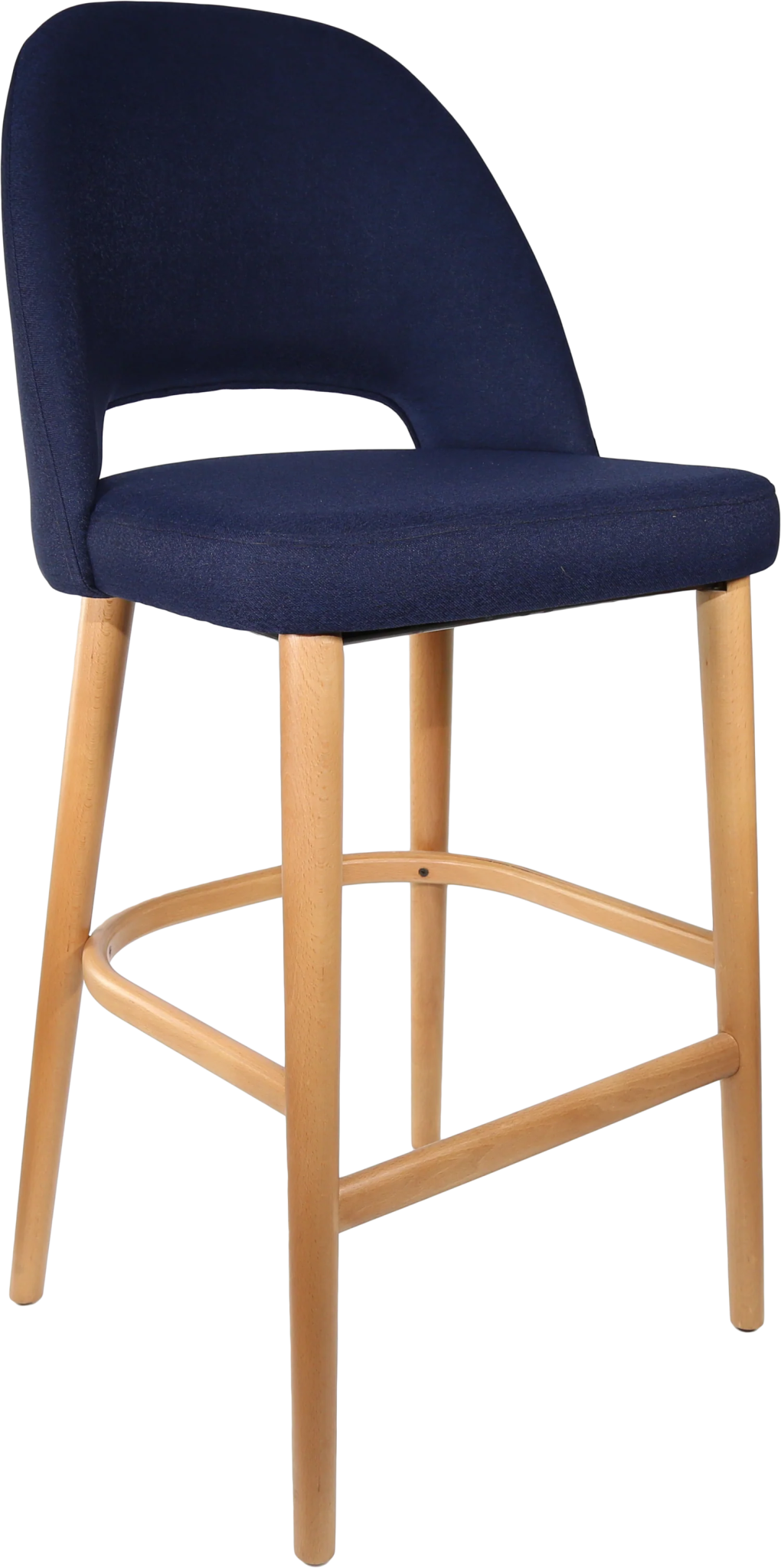Durafurn Semifreddo Stool Oak Navy Fabric | Office Furniture Designs