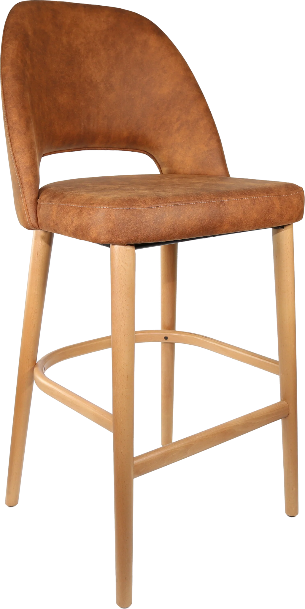 Durafurn Semifreddo Stool Oak Tan Fabric | Office Furniture Designs