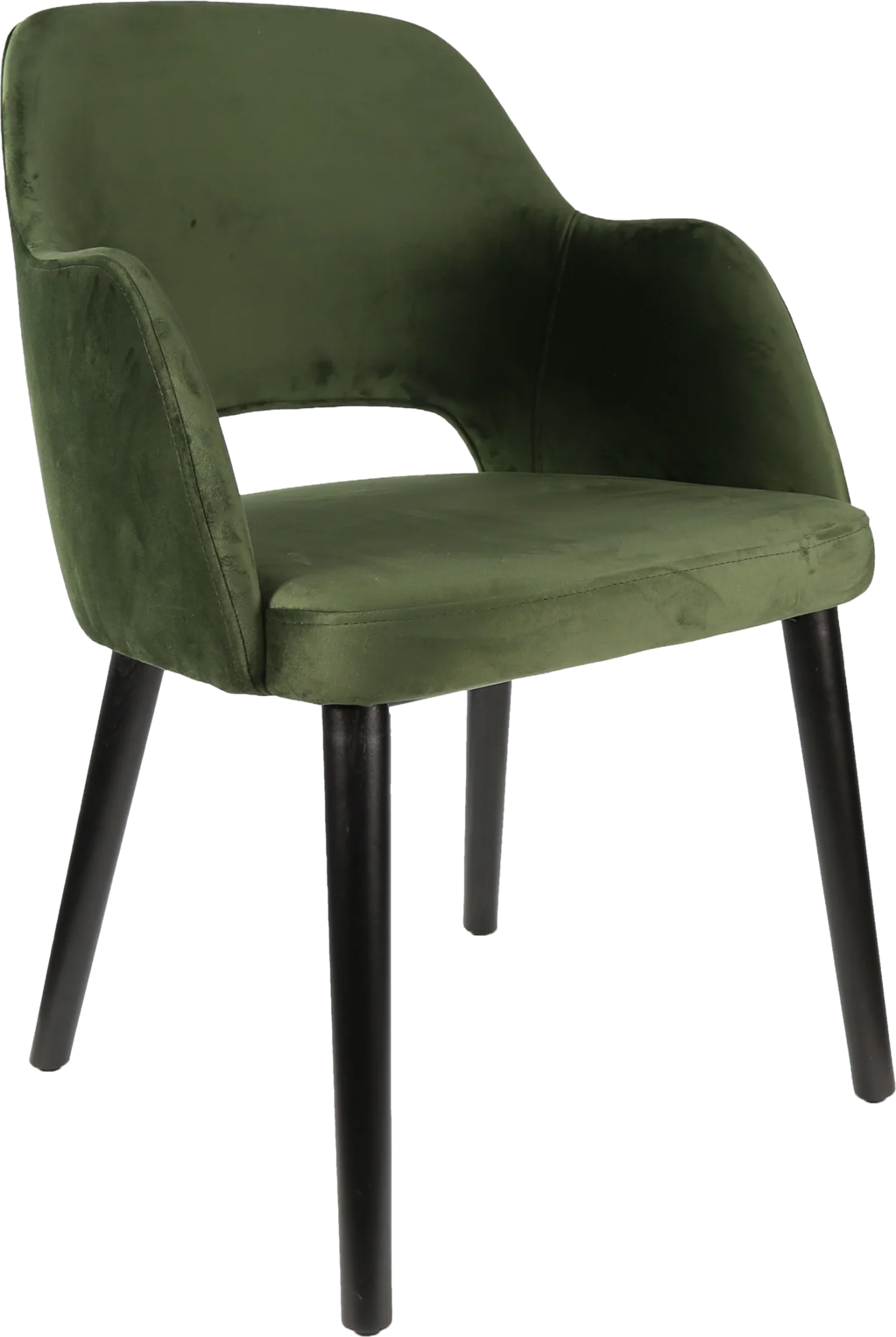 Durafurn Sorbet Chair Black Avocado Velvet | Office Furniture Designs