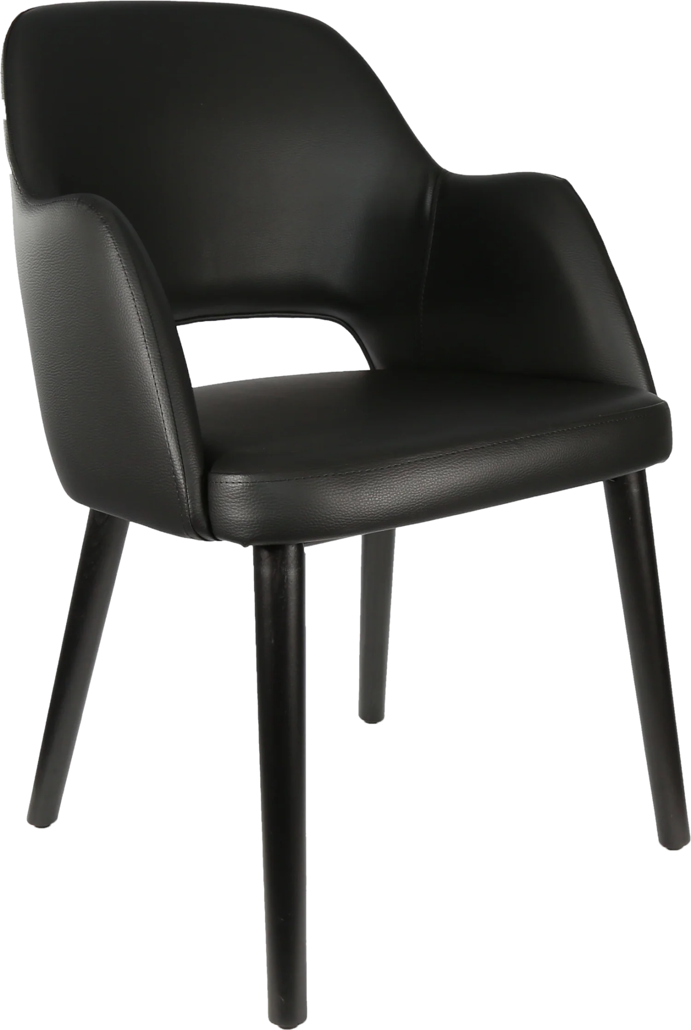 Durafurn Sorbet Chair Black Black Vinyl | Office Furniture Designs