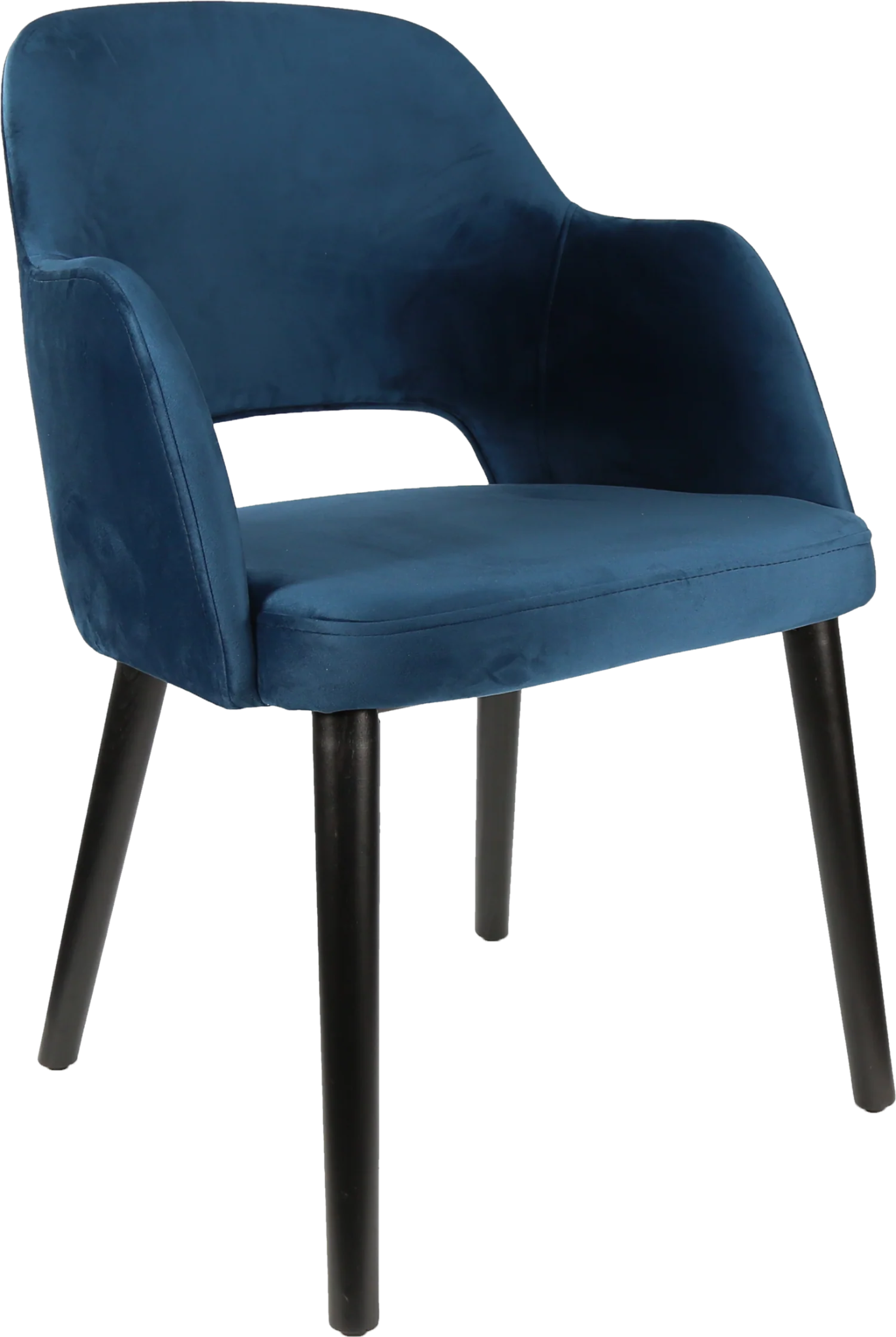 Durafurn Sorbet Chair Black Denim Velvet | Office Furniture Designs