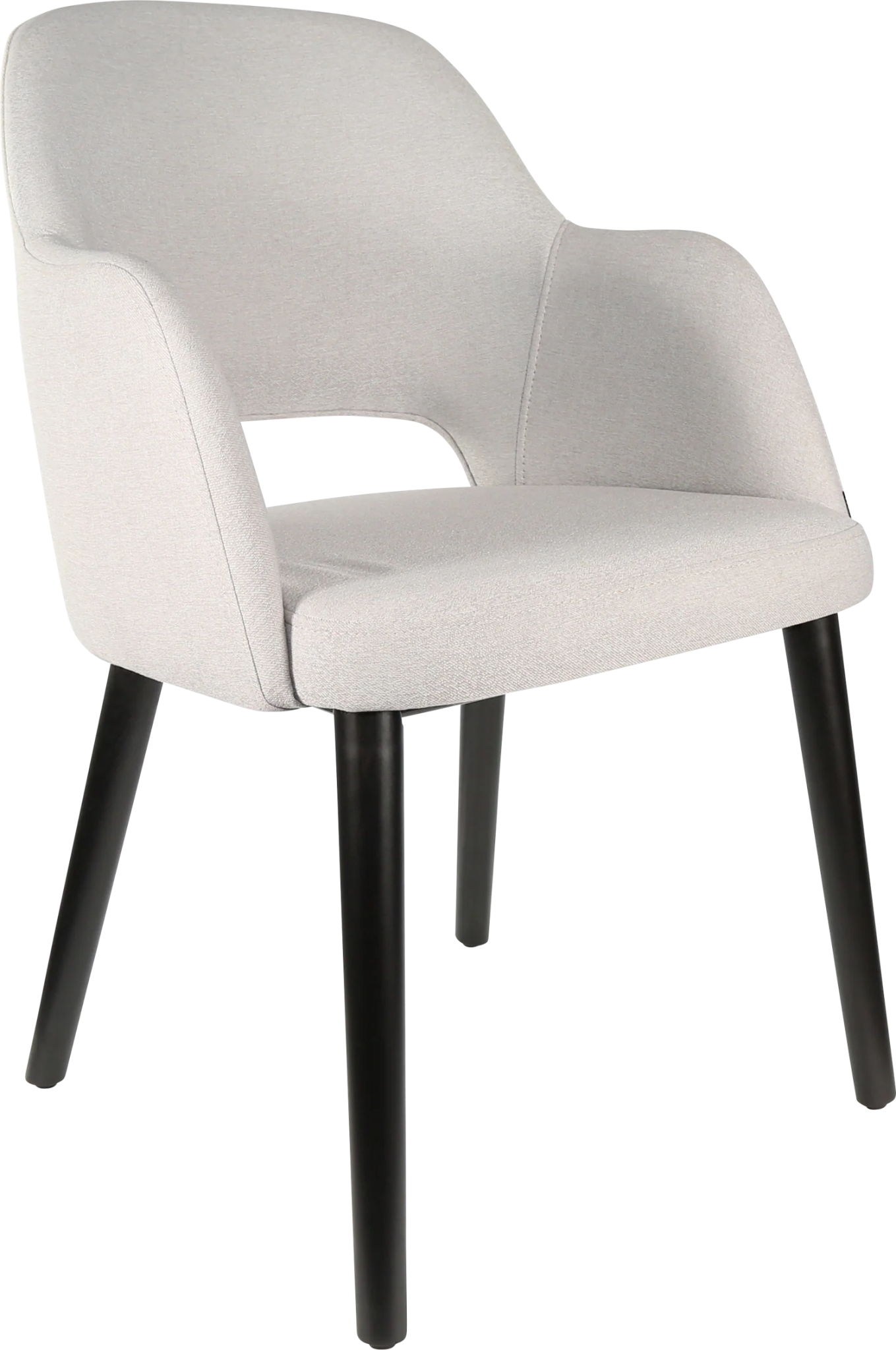 Durafurn Sorbet Chair Black Light Grey Fabric | Office Furniture Designs
