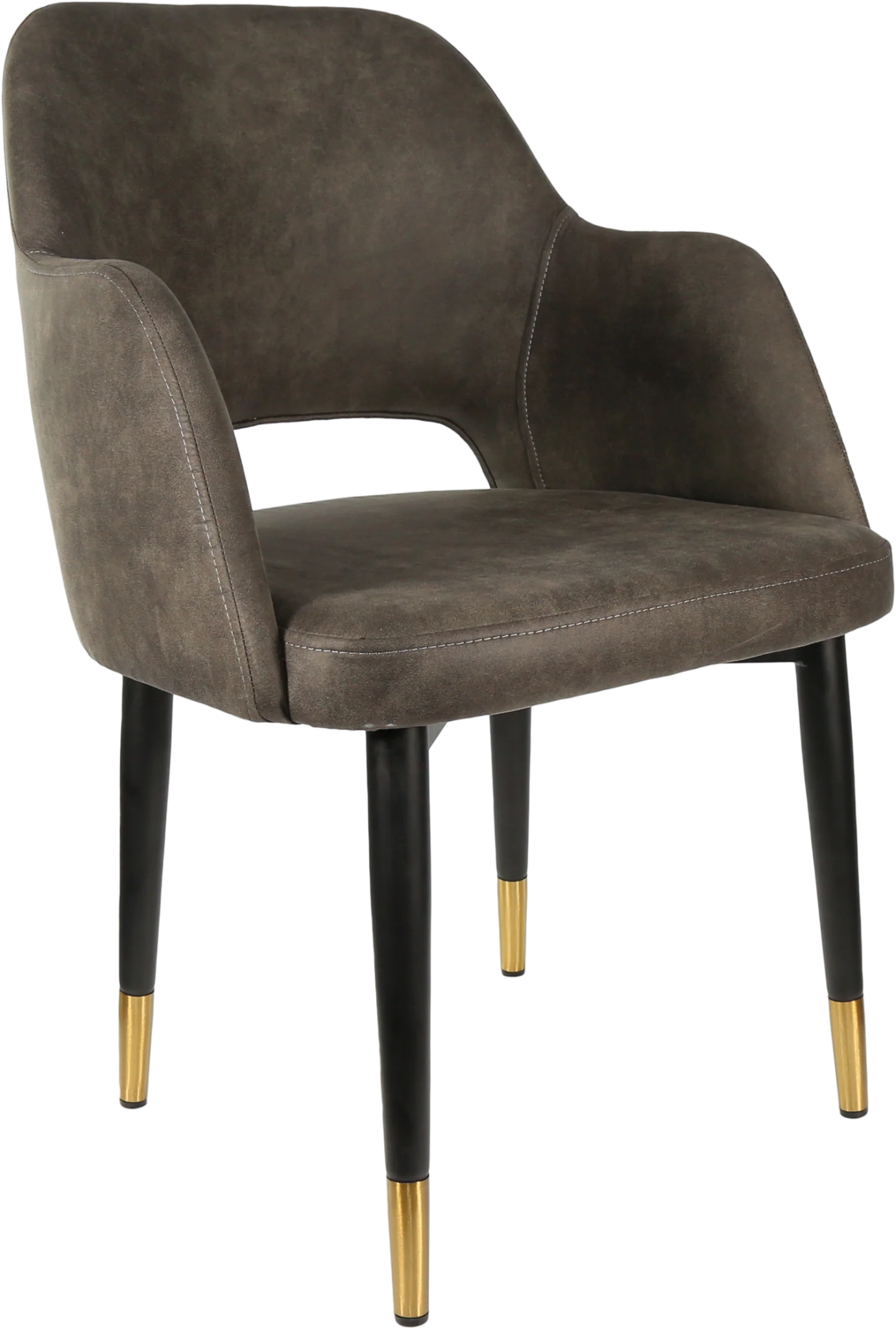 Durafurn Sorbet Chair - Black Metal 450h Legs Charcoal Fabric | Office Furniture Designs