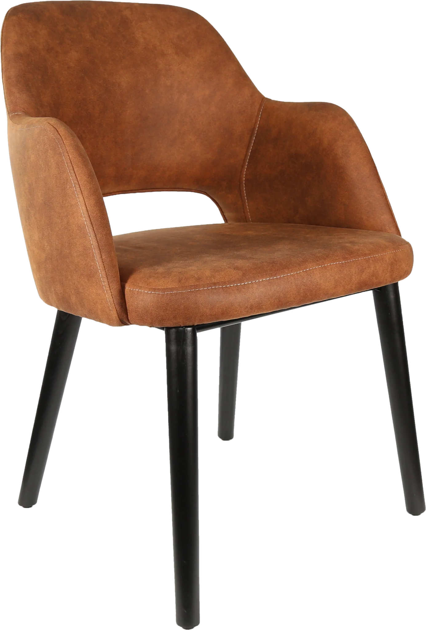 Durafurn Sorbet Chair Black Tan Fabric | Office Furniture Designs