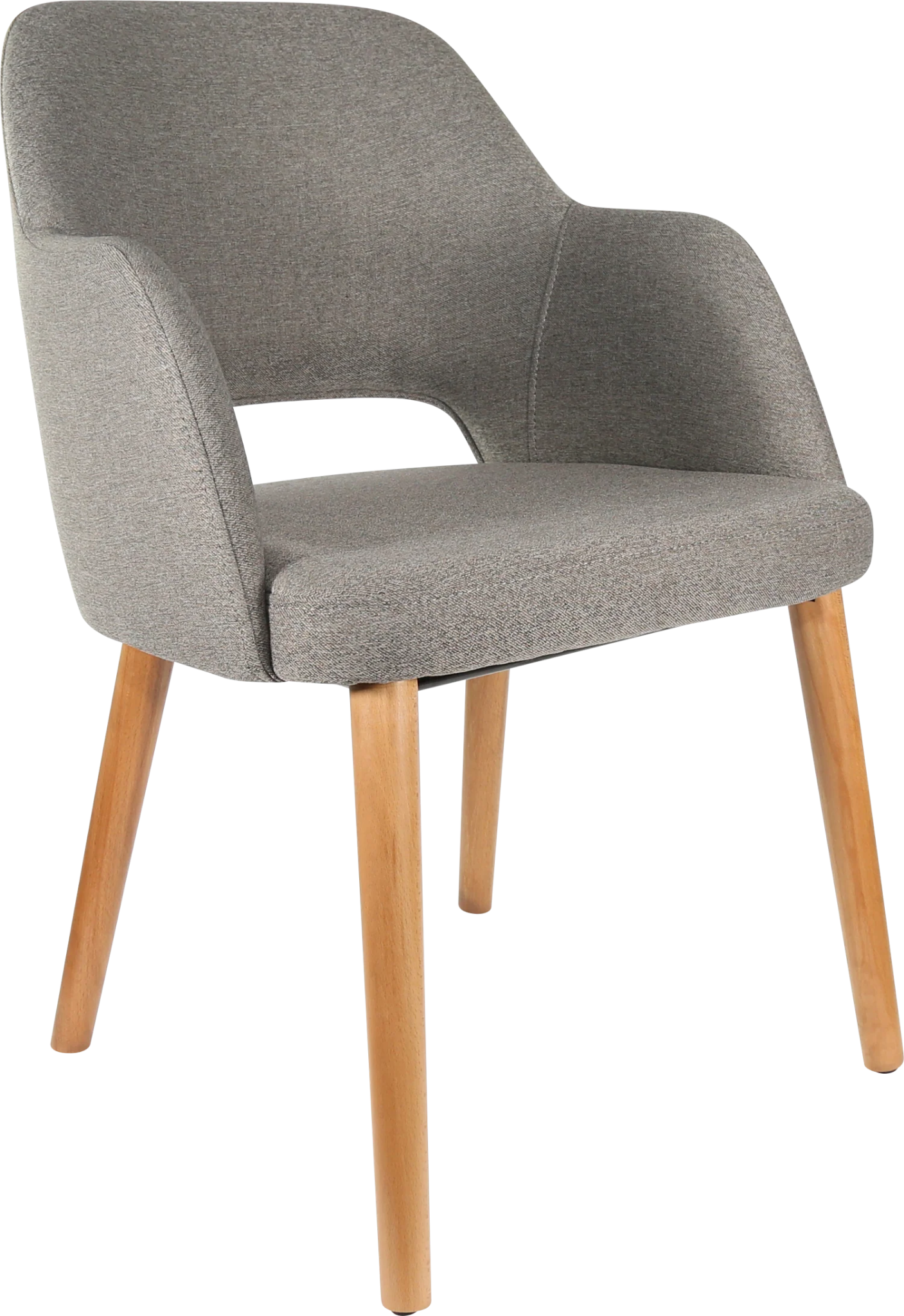 Durafurn Sorbet Chair Oak Taupe Fabric | Office Furniture Designs