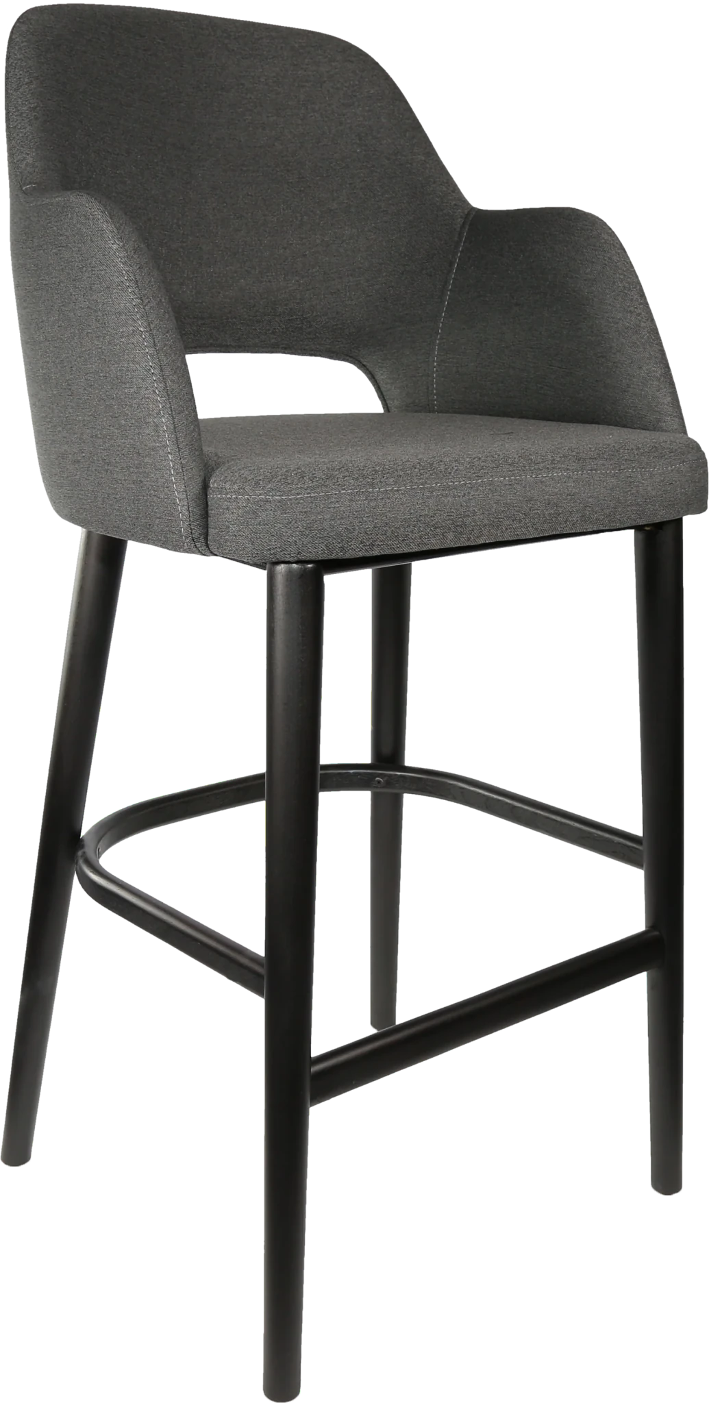 Durafurn Sorbet Stool Black Anthracite Fabric | Office Furniture Designs