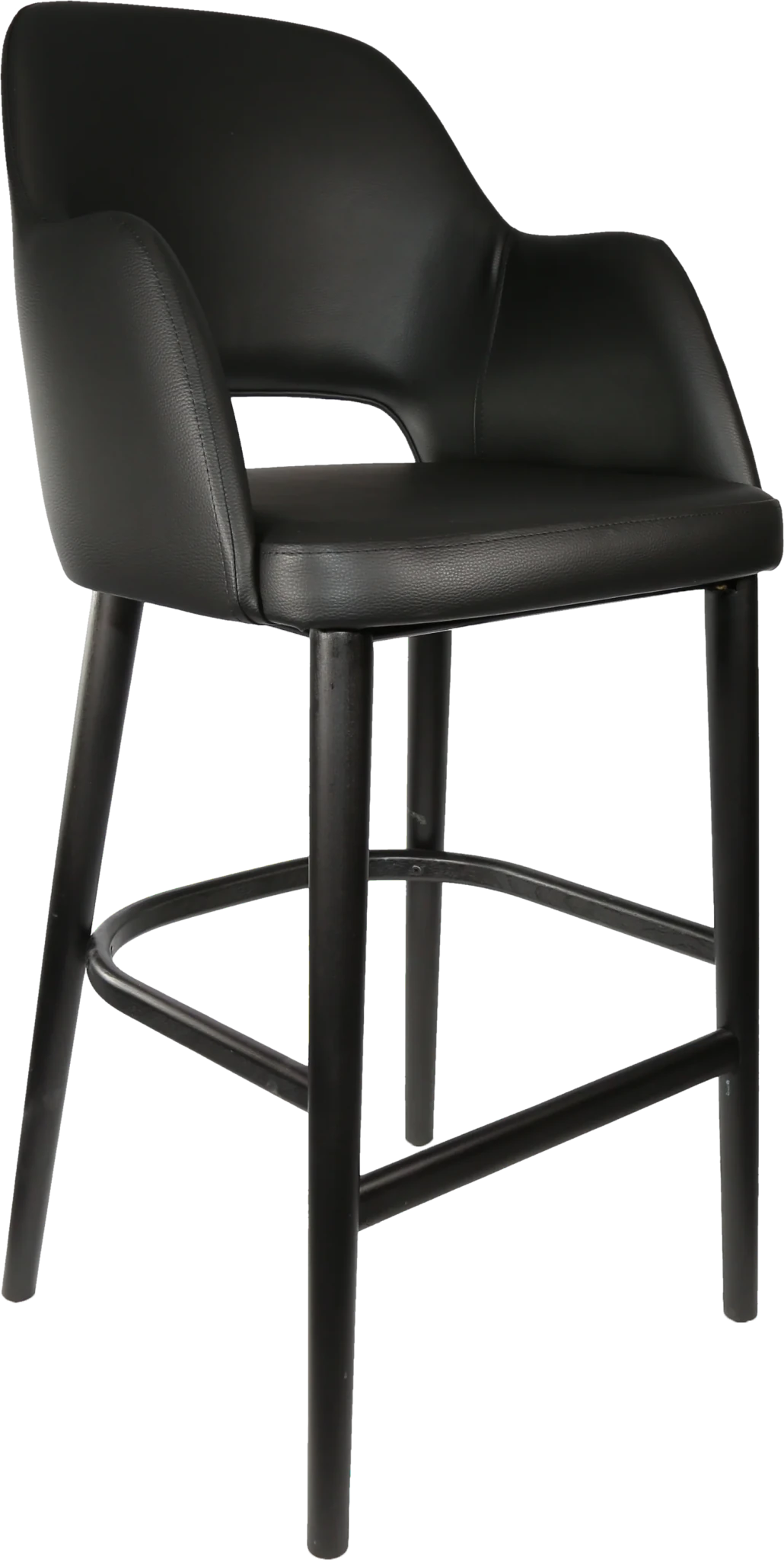 Durafurn Sorbet Stool Black Black Vinyl | Office Furniture Designs